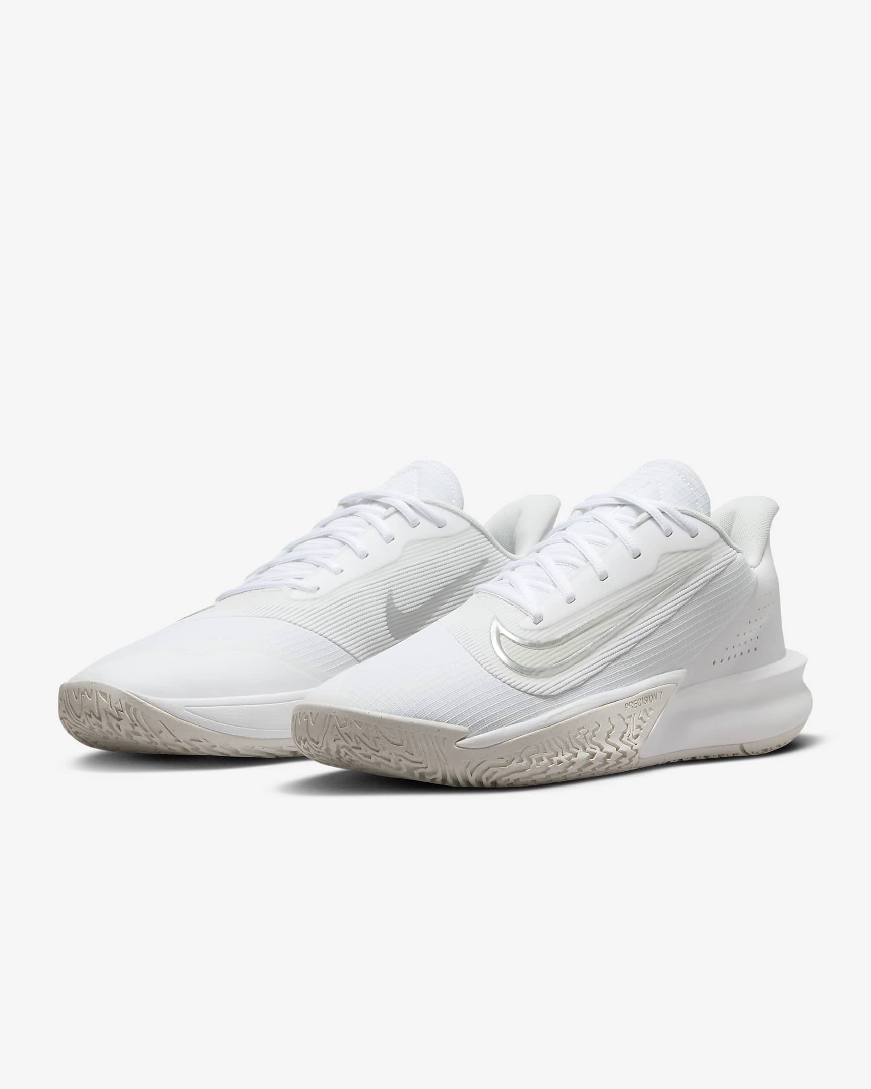 Nike Precision 7 Zapatillas de baloncesto - Hombre - Blanco/Photon Dust/Light Smoke Grey