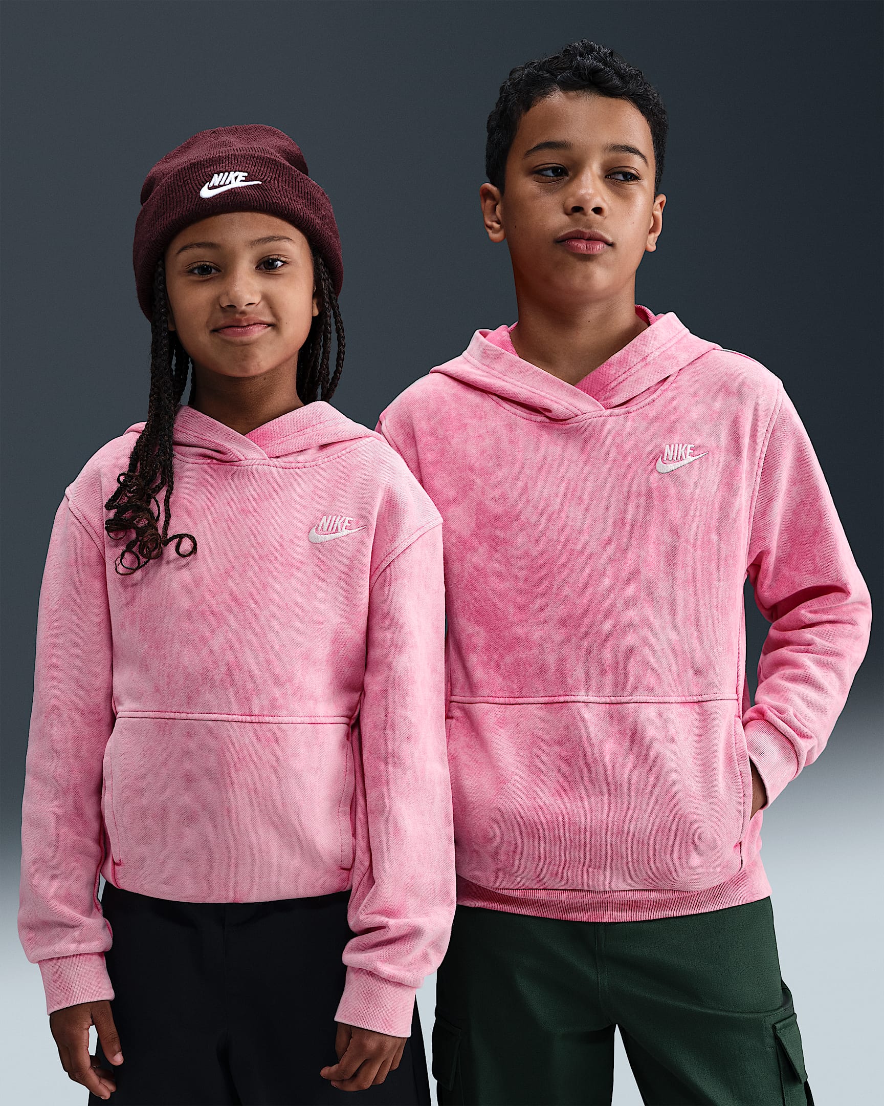 Nike Sportswear Hoodie voor kids - Pinksicle/Wit