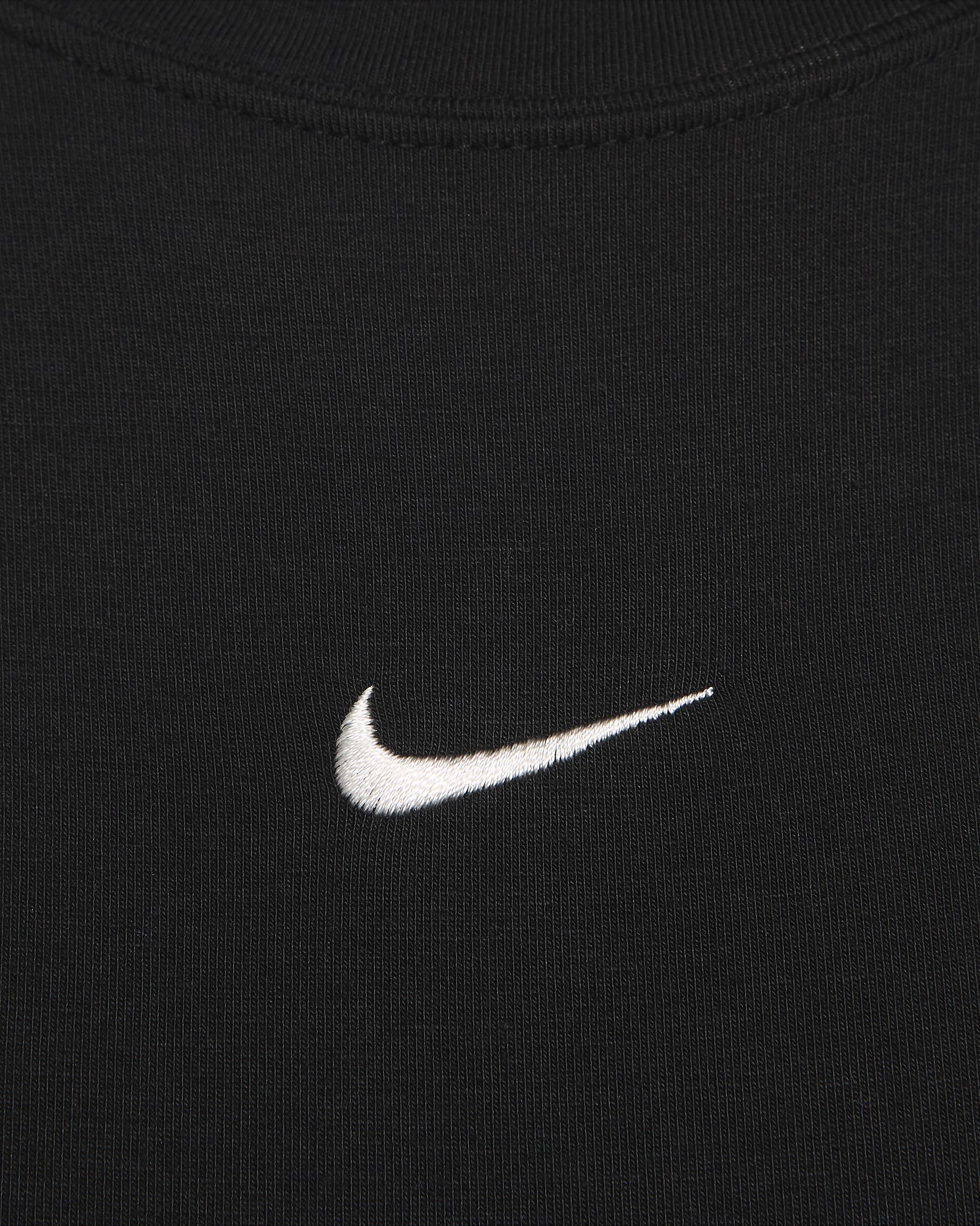 Body à manches courtes Nike Sportswear Chill Knit pour femme - Noir/Sail