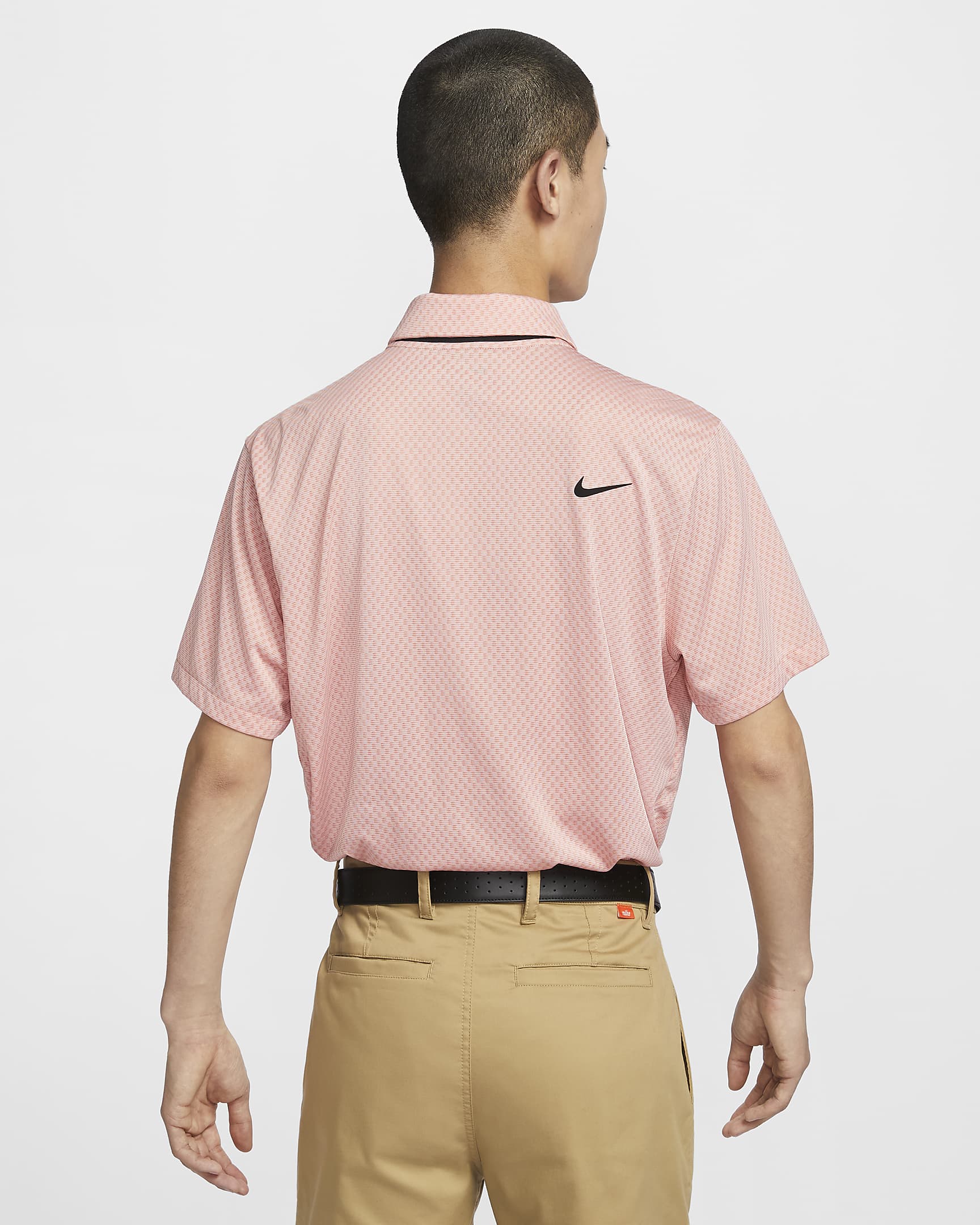 Nike Tour 男款 Dri-FIT 高爾夫球衫 - Light Madder Root/Guava Ice/Madder Root/黑色