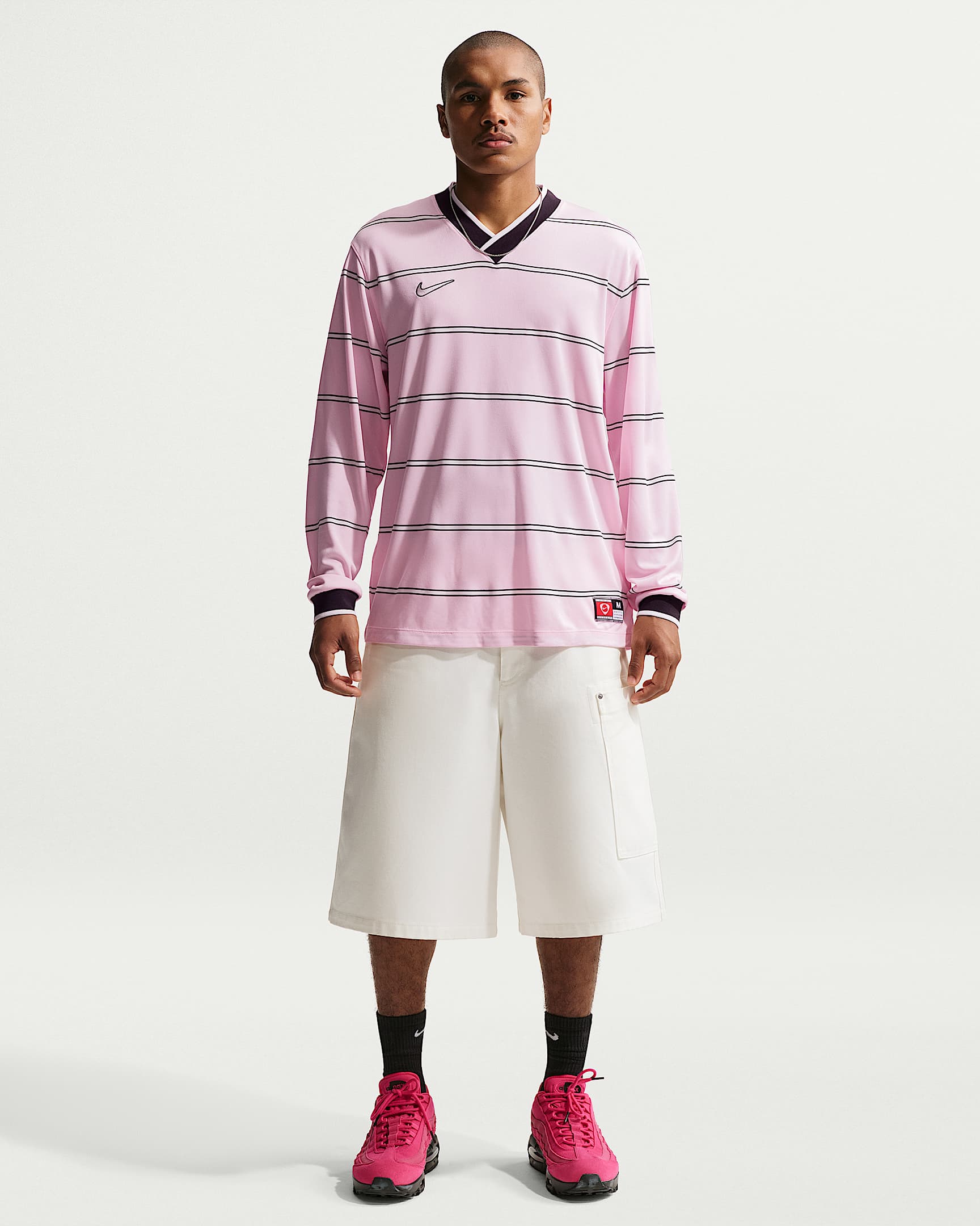 Haut de foot homme à manches longues Nike Energy Dri-FIT - Pink Foam/Off Noir/Summit White/Summit White