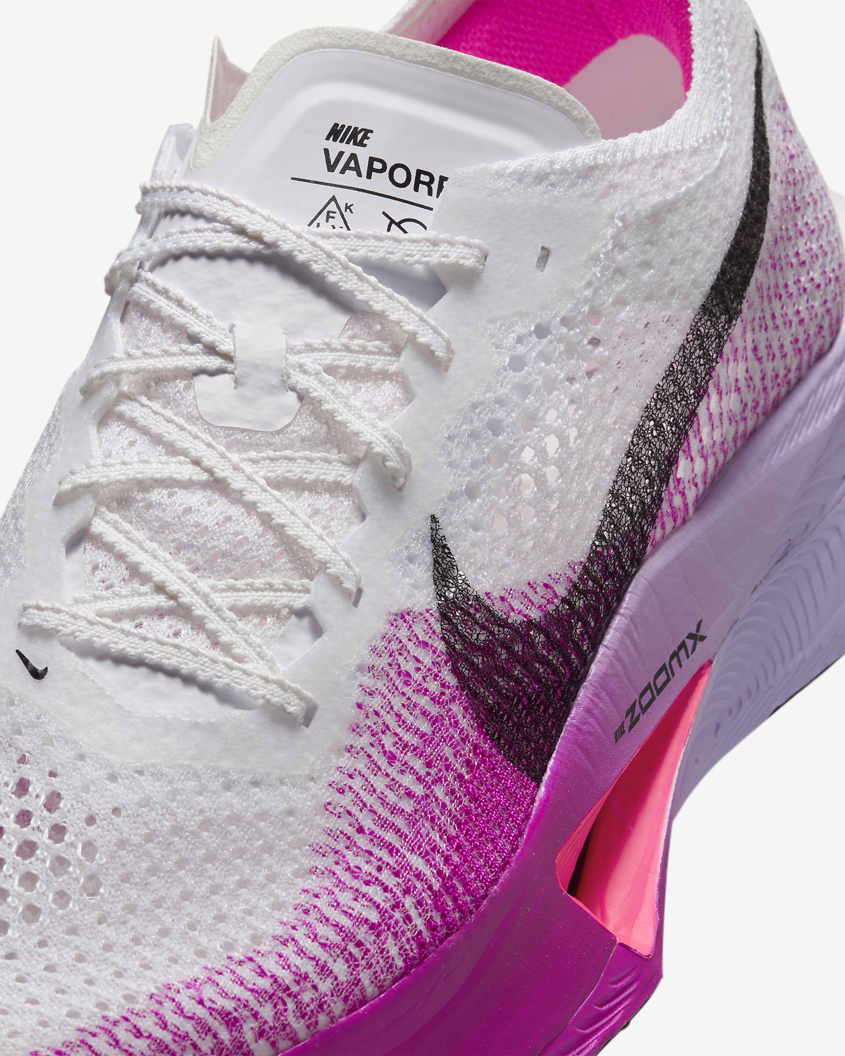 Nike Vaporfly 3 Sabatilles de competició de carretera - Home - Blanc/Vivid Purple/Purple Agate/Negre