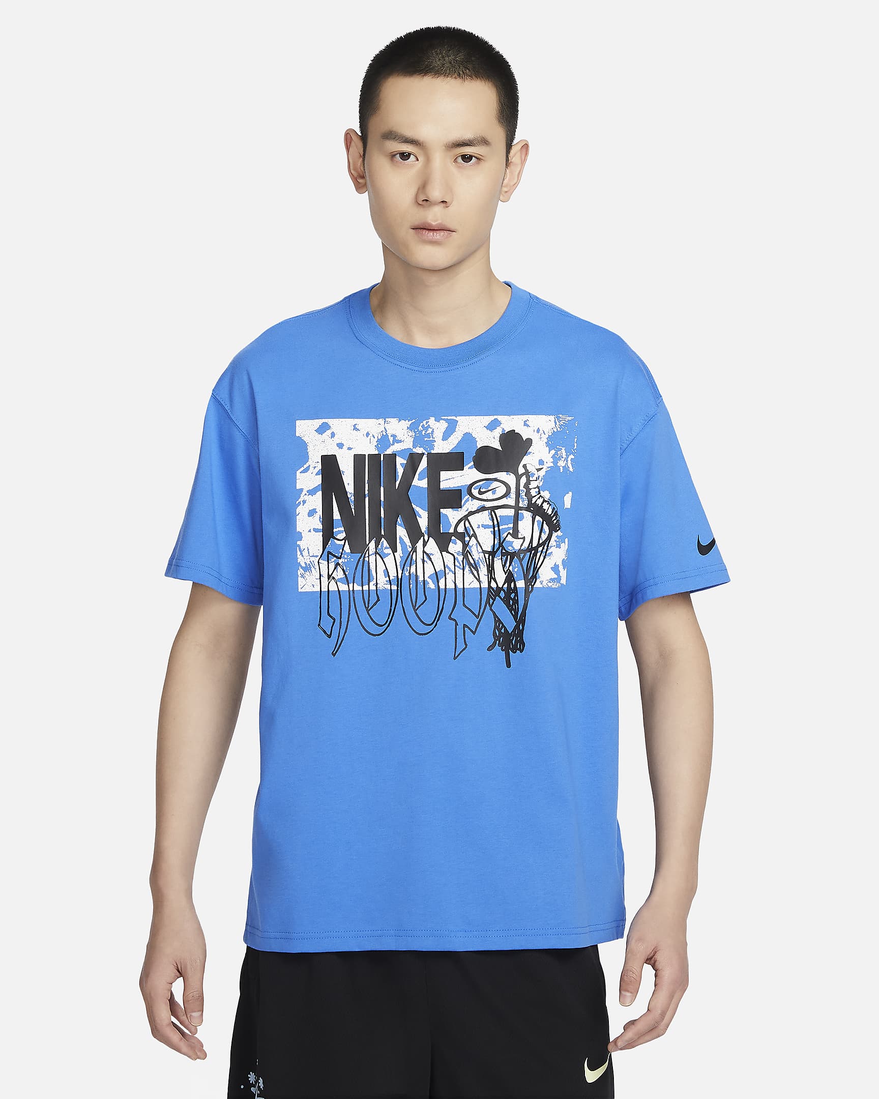 Nike Men's Max90 Basketball T-Shirt - Light Photo Blue