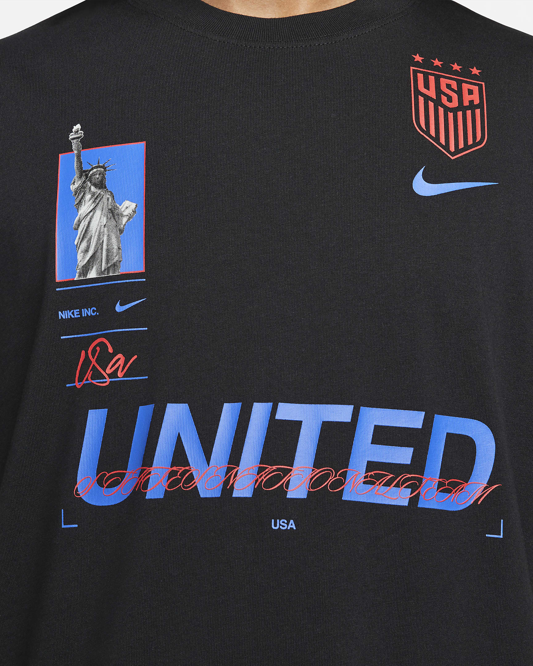 U.S. Men's Nike Max90 Soccer T-Shirt - Black