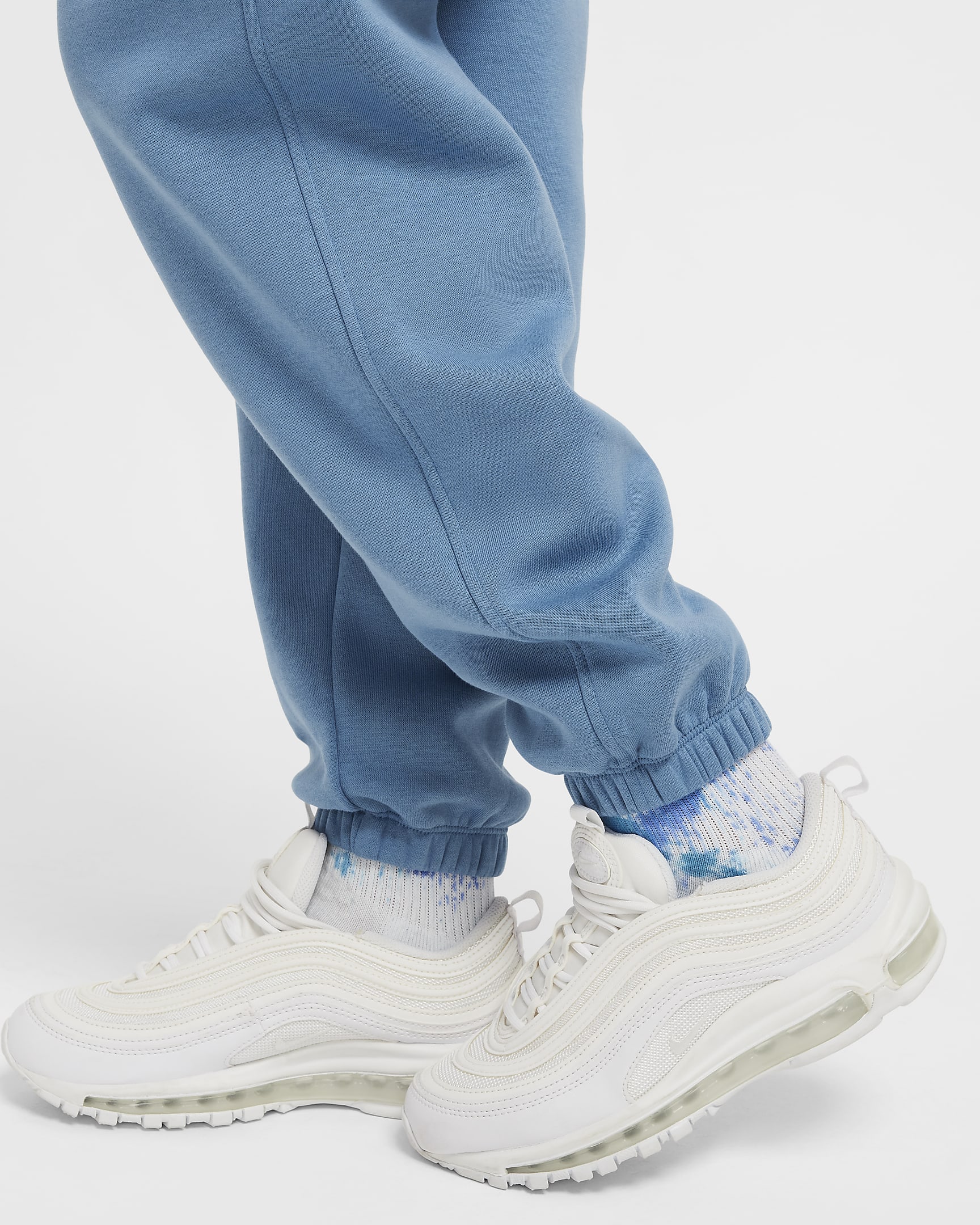 Nike Sportswear Club Fleece lockere Hose (ältere Kinder) - Aegean Storm/Aegean Storm/Weiß