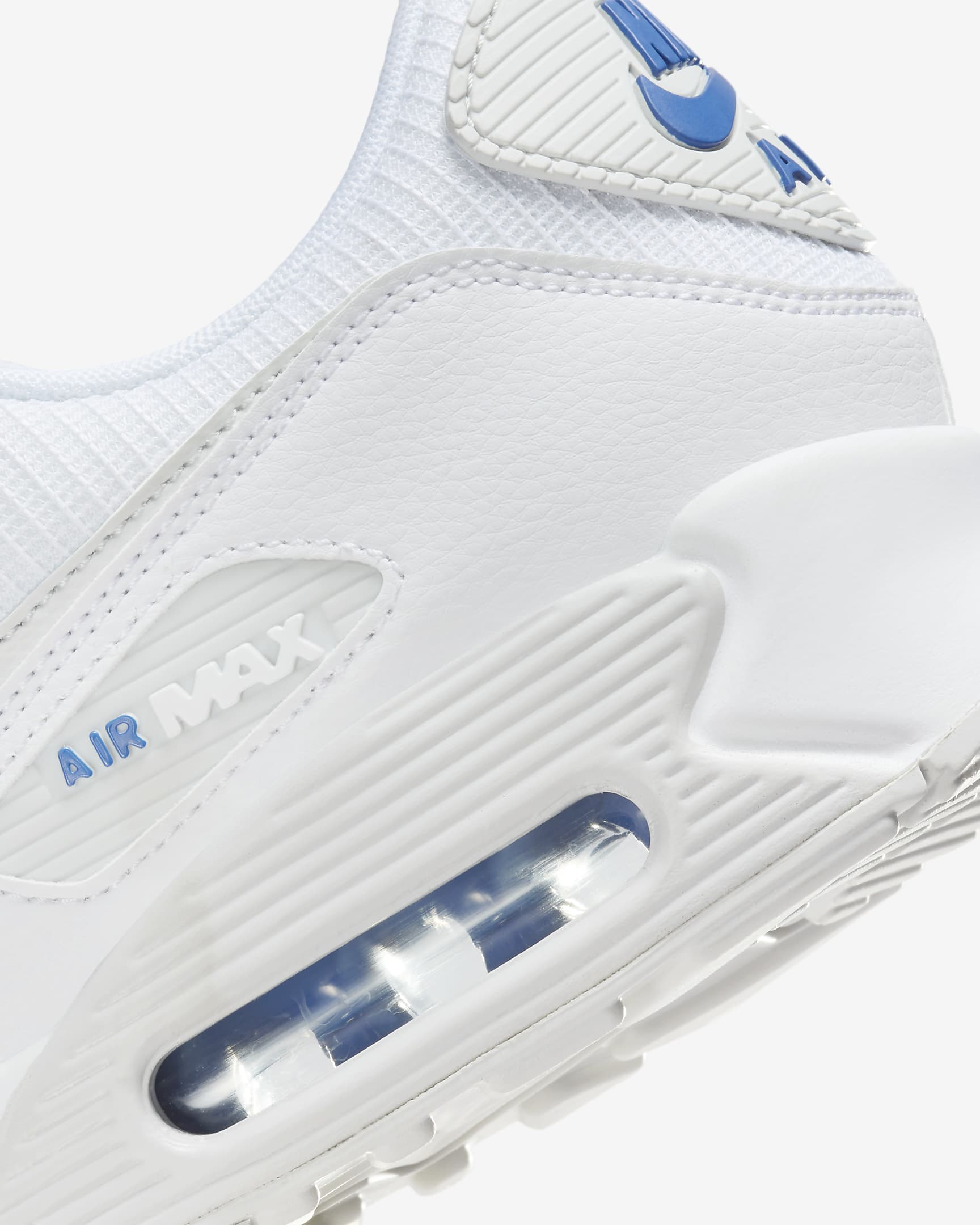 Chaussure Nike Air Max 90 pour homme - Team White/Game Royal/Photon Dust