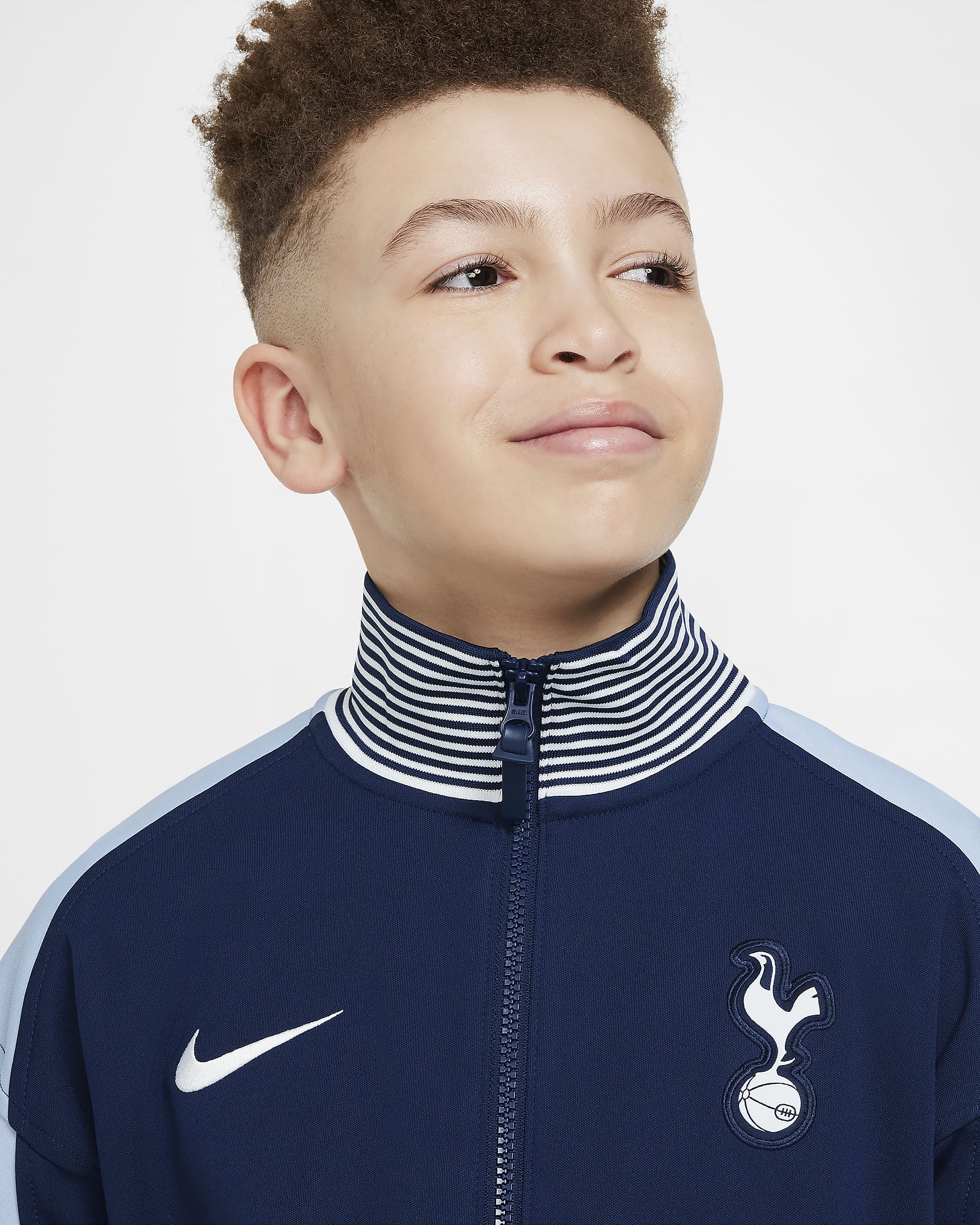 Tottenham Hotspur Academy Pro Nike Dri-FIT Hymnen-Fußballjacke für ältere Kinder - Binary Blue/Cobalt Bliss/Weiß