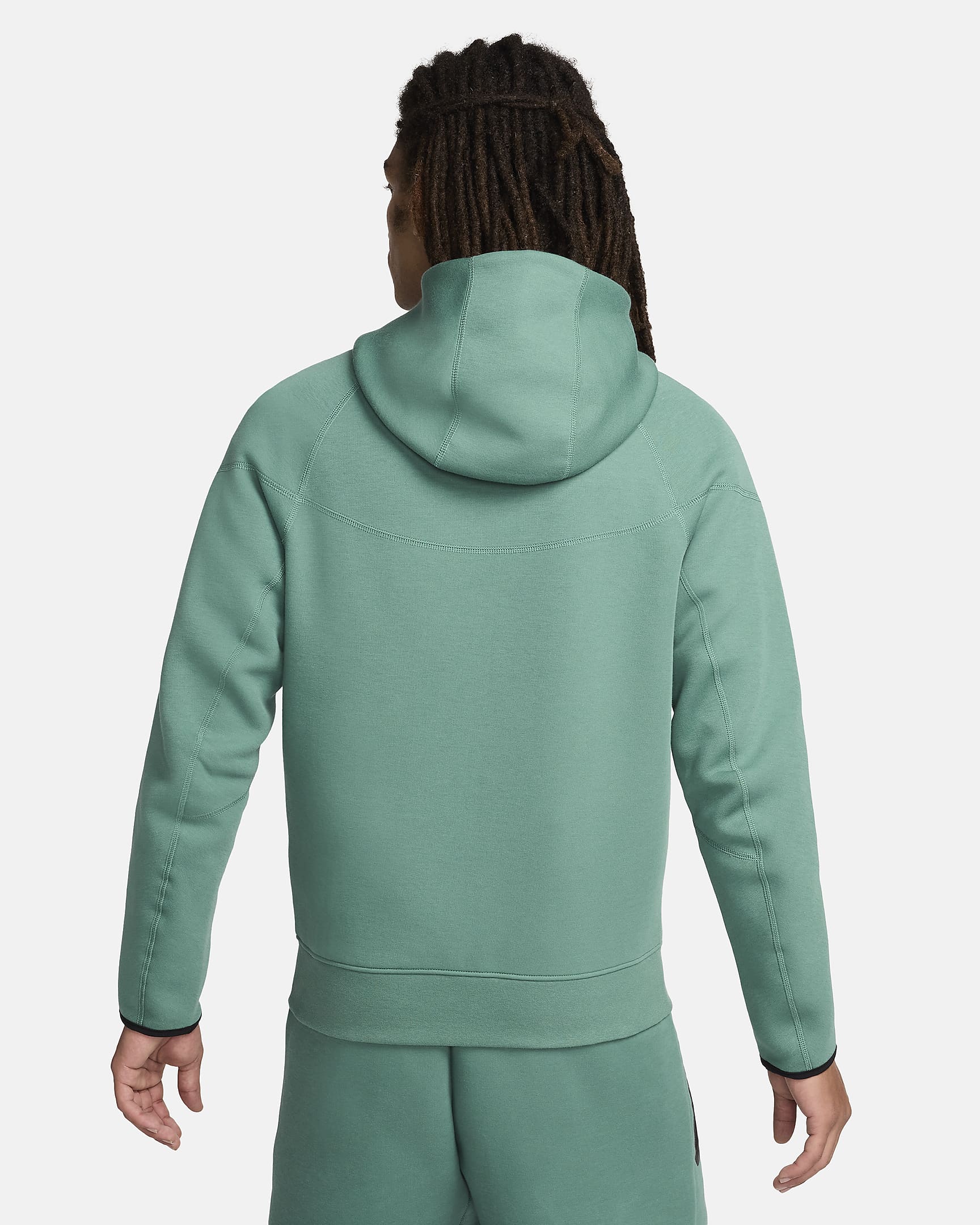 Nike Sportswear Tech Fleece Windrunner Hoodie met rits voor heren - Bicoastal/Zwart