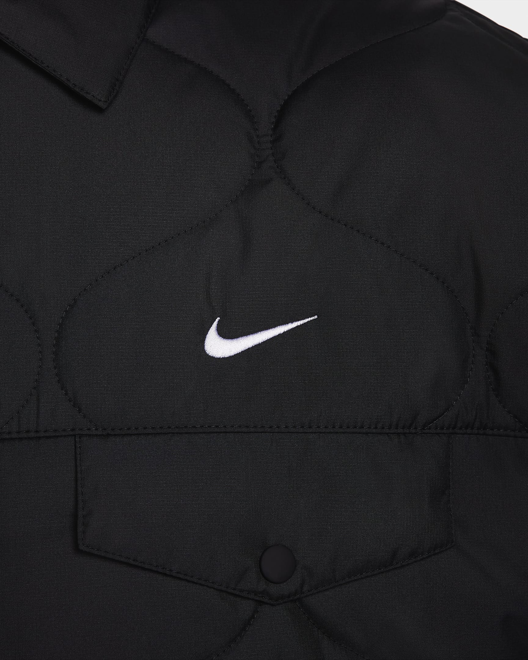 Nike Sportswear Essential Women's Quilted Trench - Black/White