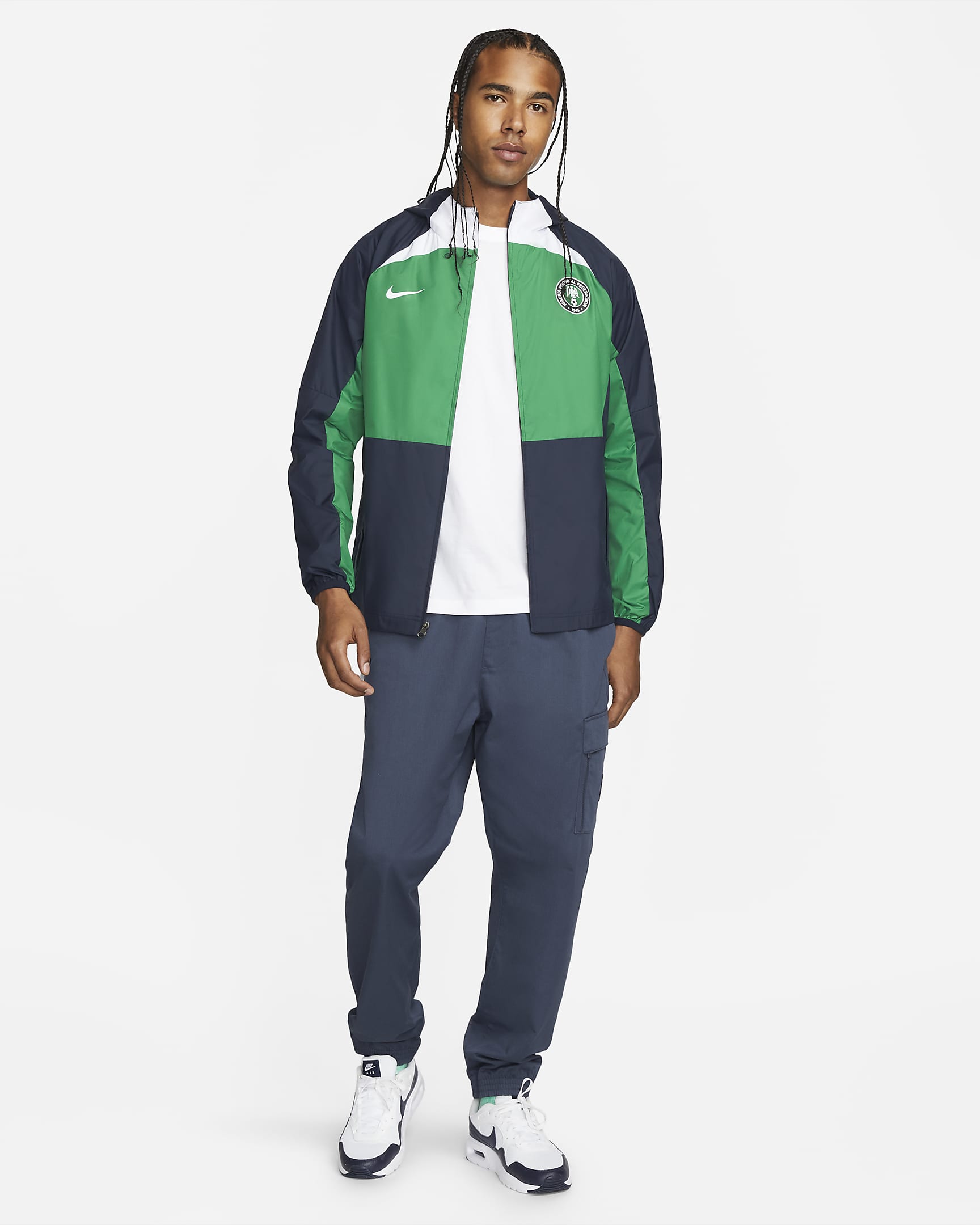 Nigeria AWF Men's Full-Zip Football Jacket. Nike BG