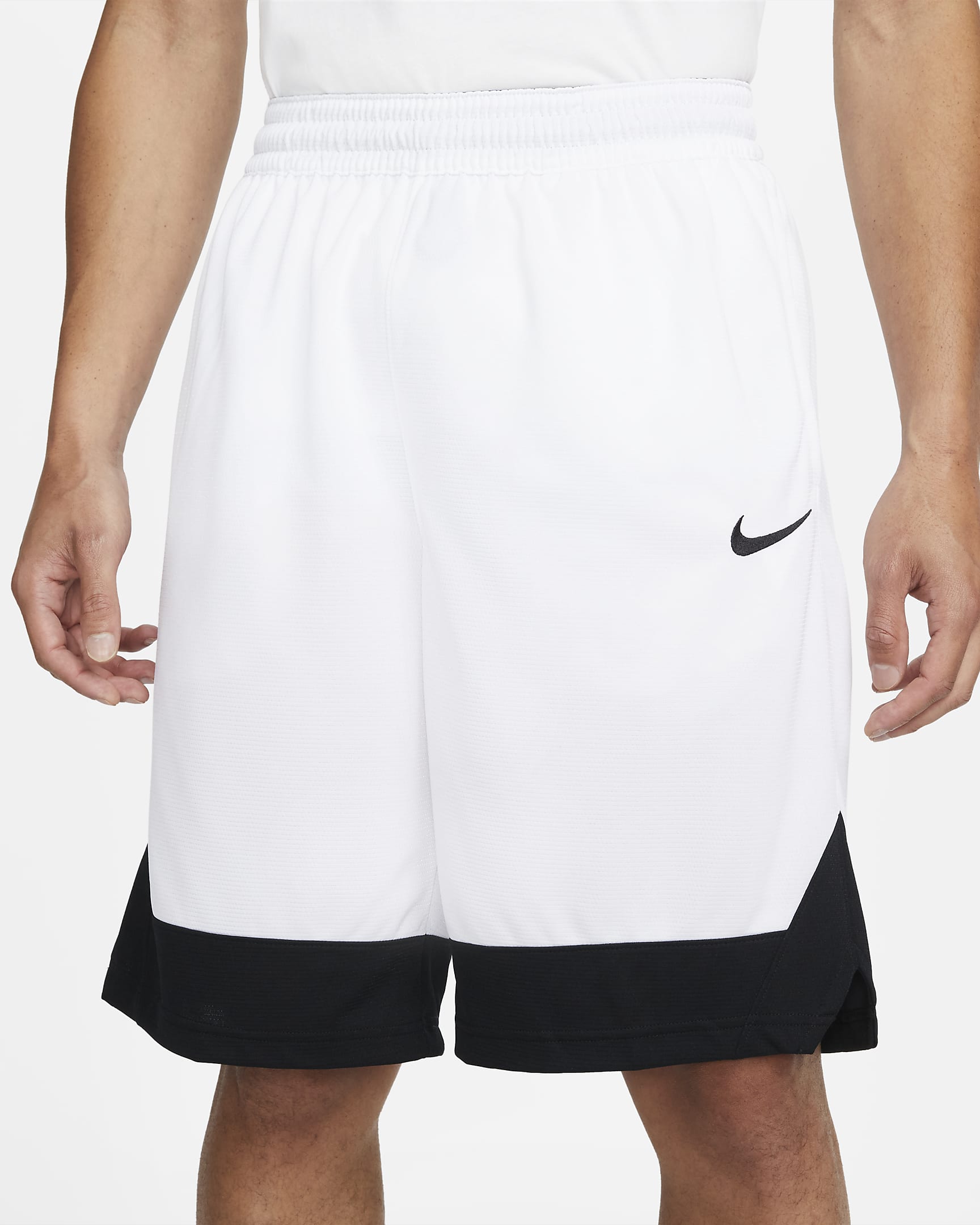 Shorts de básquetbol para hombre Nike Dri-FIT Icon - Blanco/Negro/Negro/Negro