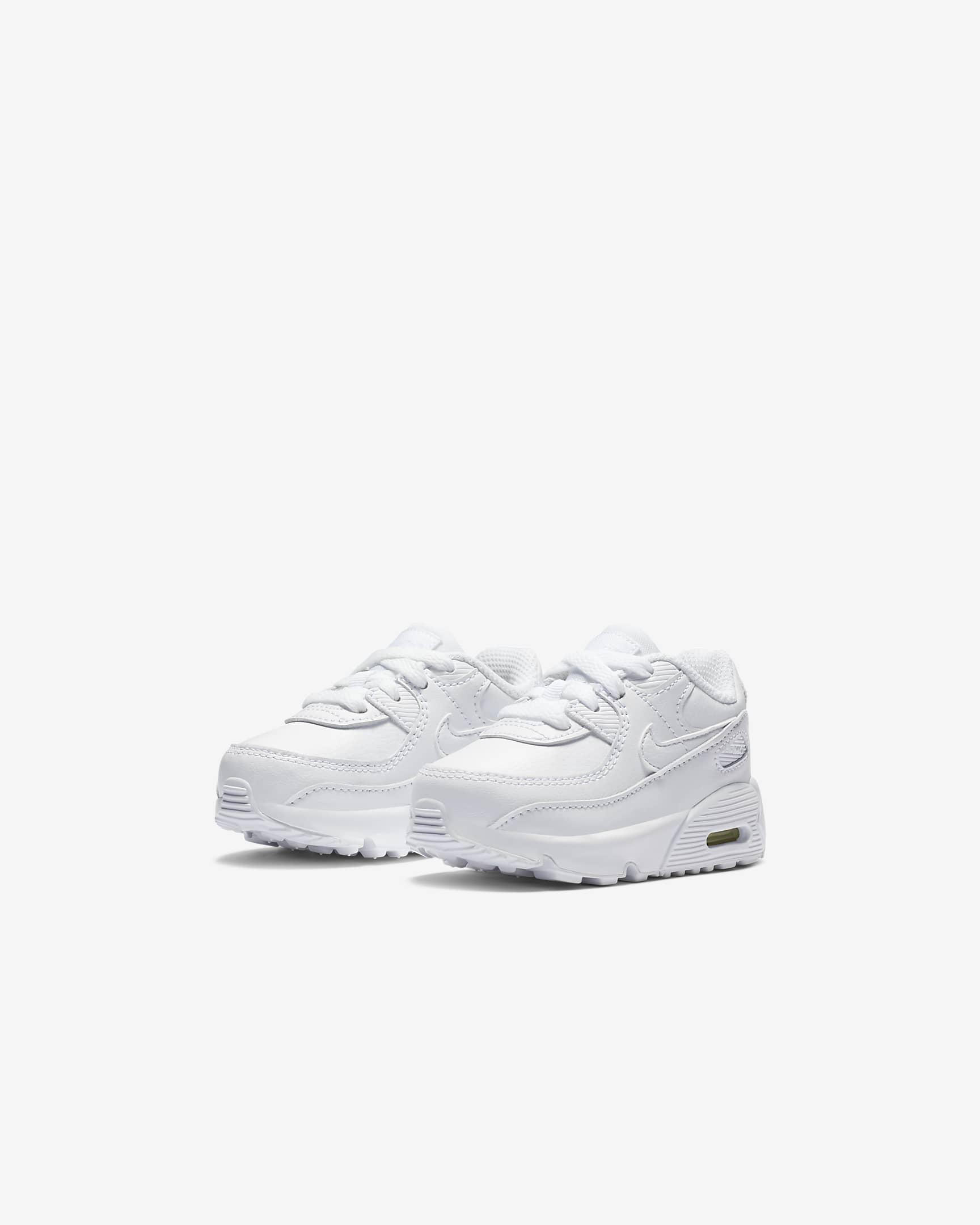 Nike Air Max 90 LTR Baby/Toddler Shoes - White/Metallic Silver/White/White