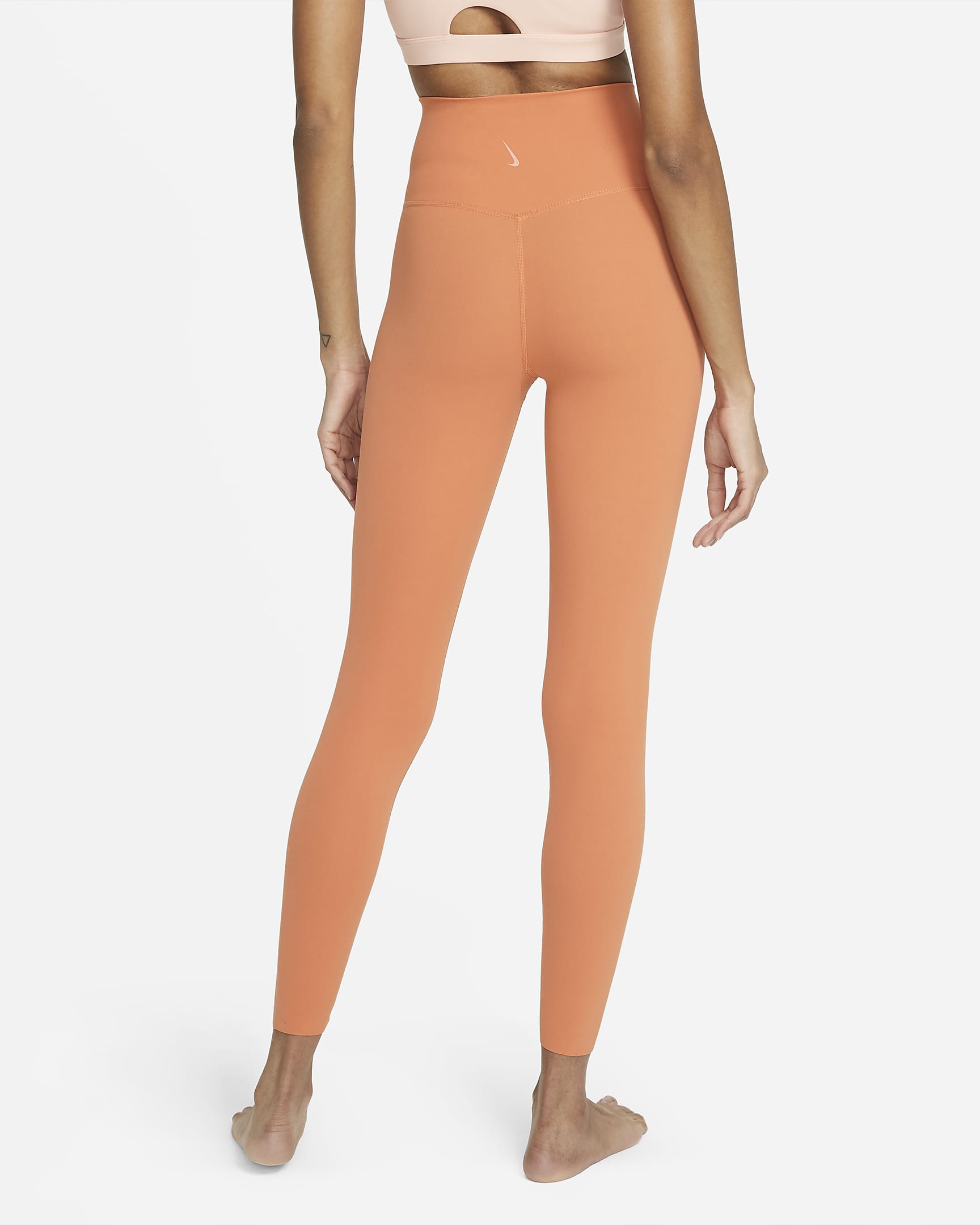 Nike Yoga Dri-FIT Luxe Women's High-Waisted 7/8 Infinalon Leggings - Healing Orange/Apricot Agate