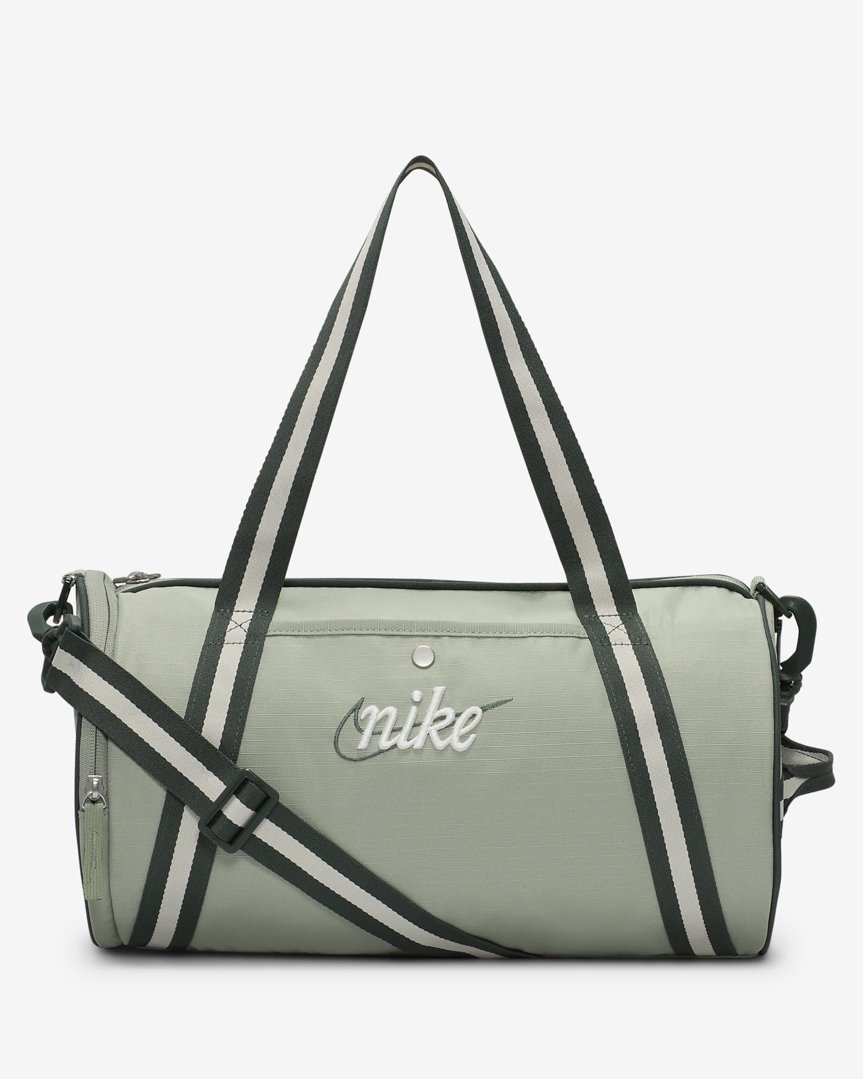 กระเป๋า Duffel สไตล์เรโทร Nike Heritage (13 ล.) - Jade Horizon/Vintage Green/Summit White