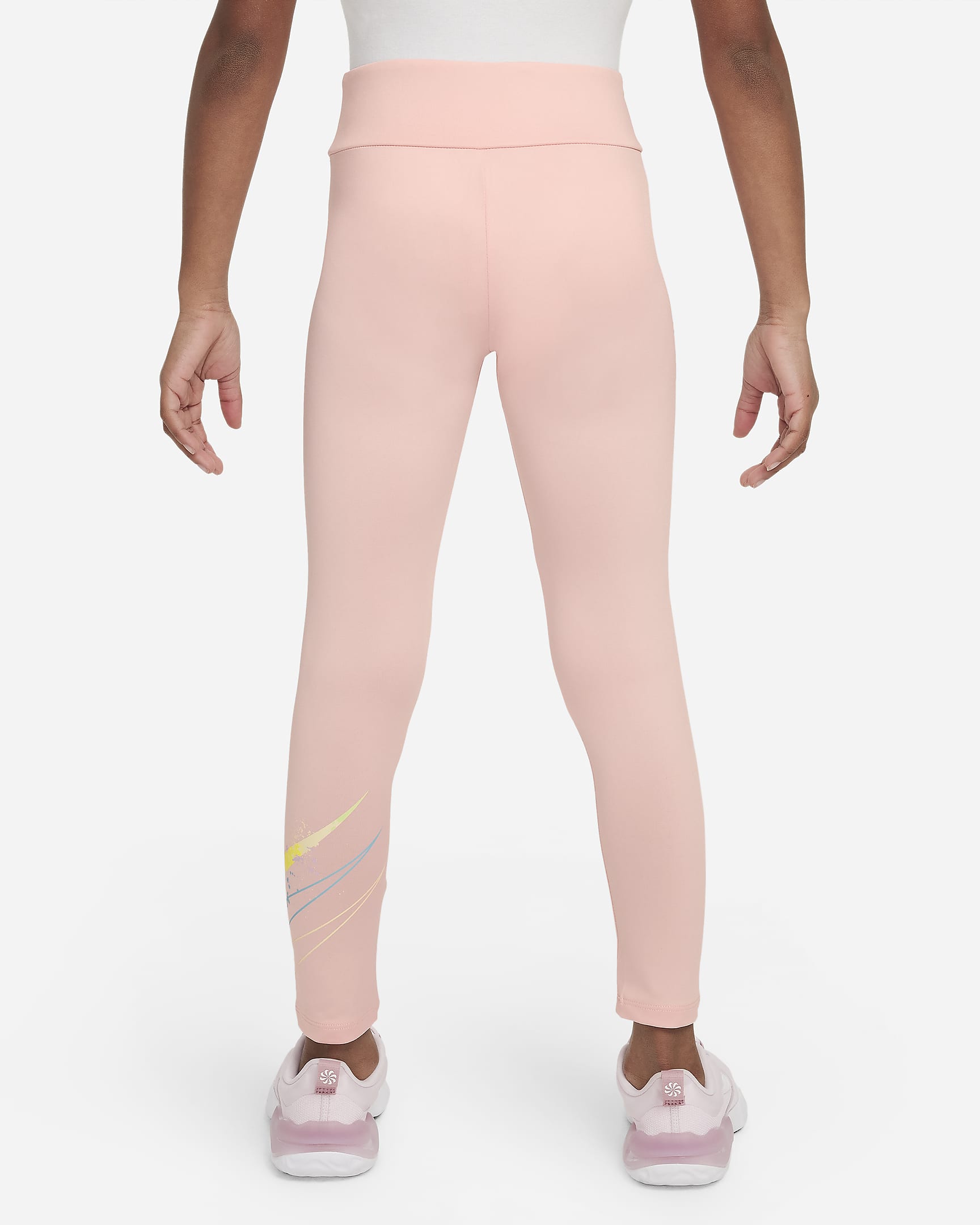 Legginsy dla małych dzieci Nike „Just DIY It” - Pink Bloom