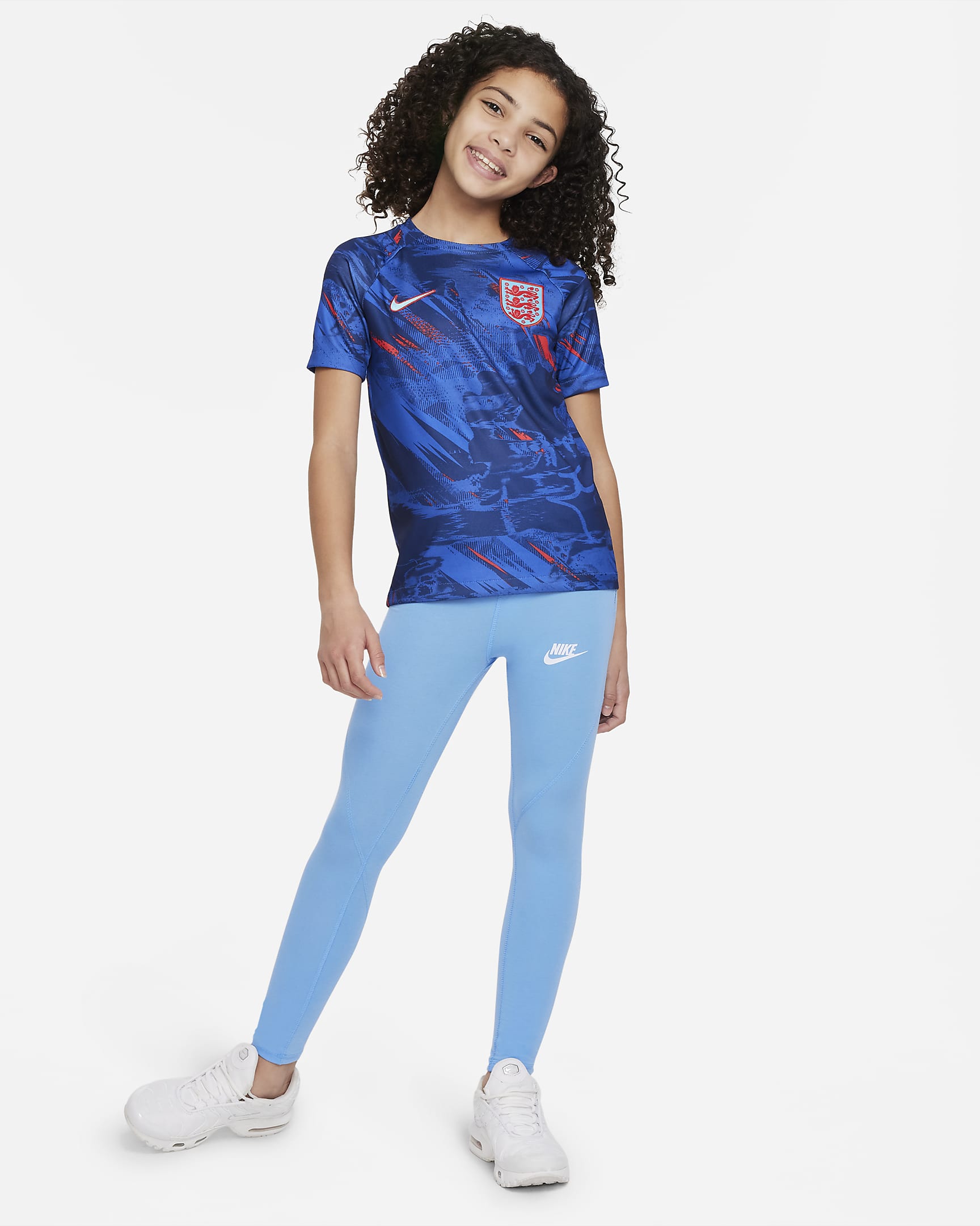 England Older Kids' Nike Dri-fit Pre-match Football Top. Nike Hr