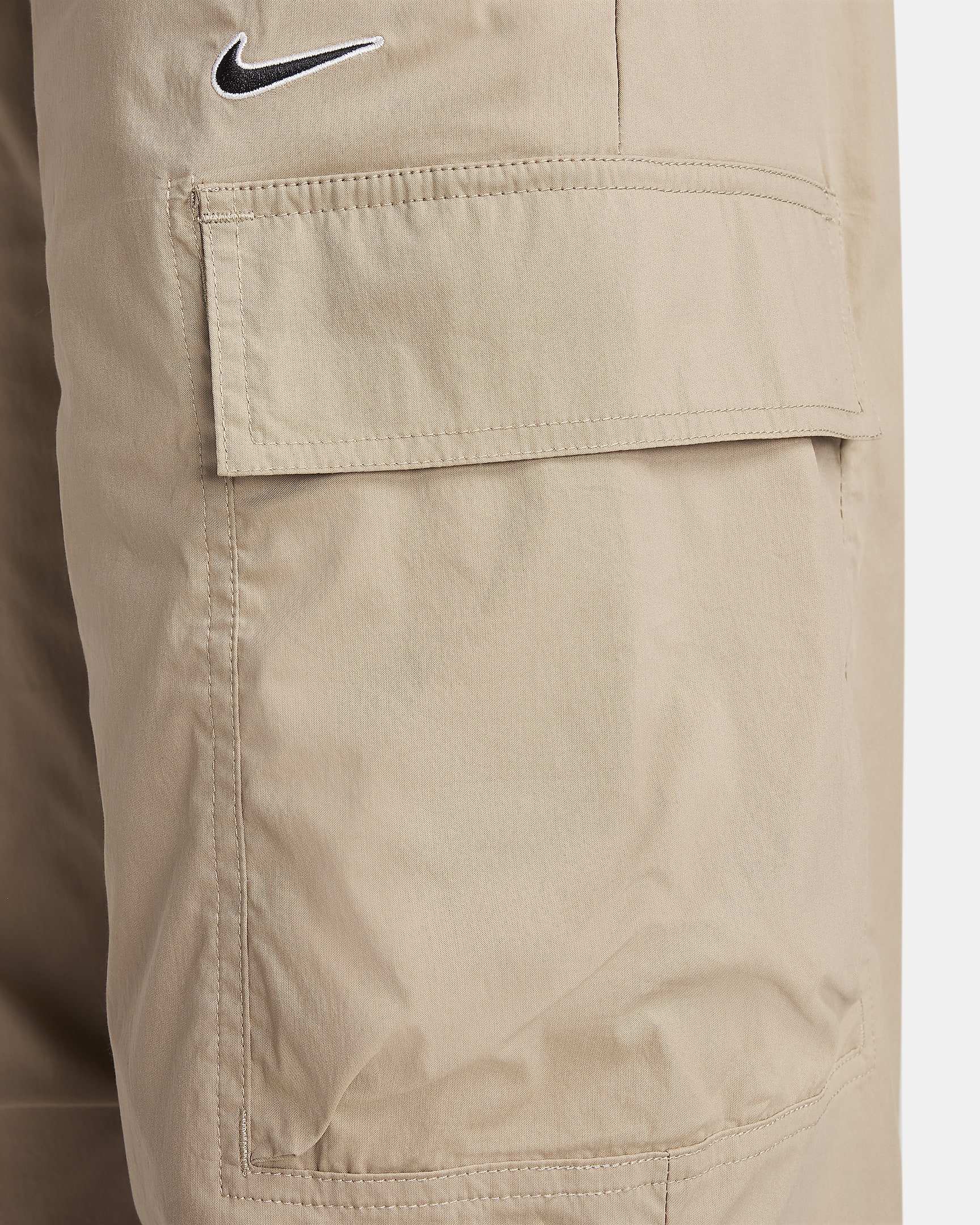 Nike Sportswear Women's High-Waisted Loose Woven Cargo Trousers - Khaki