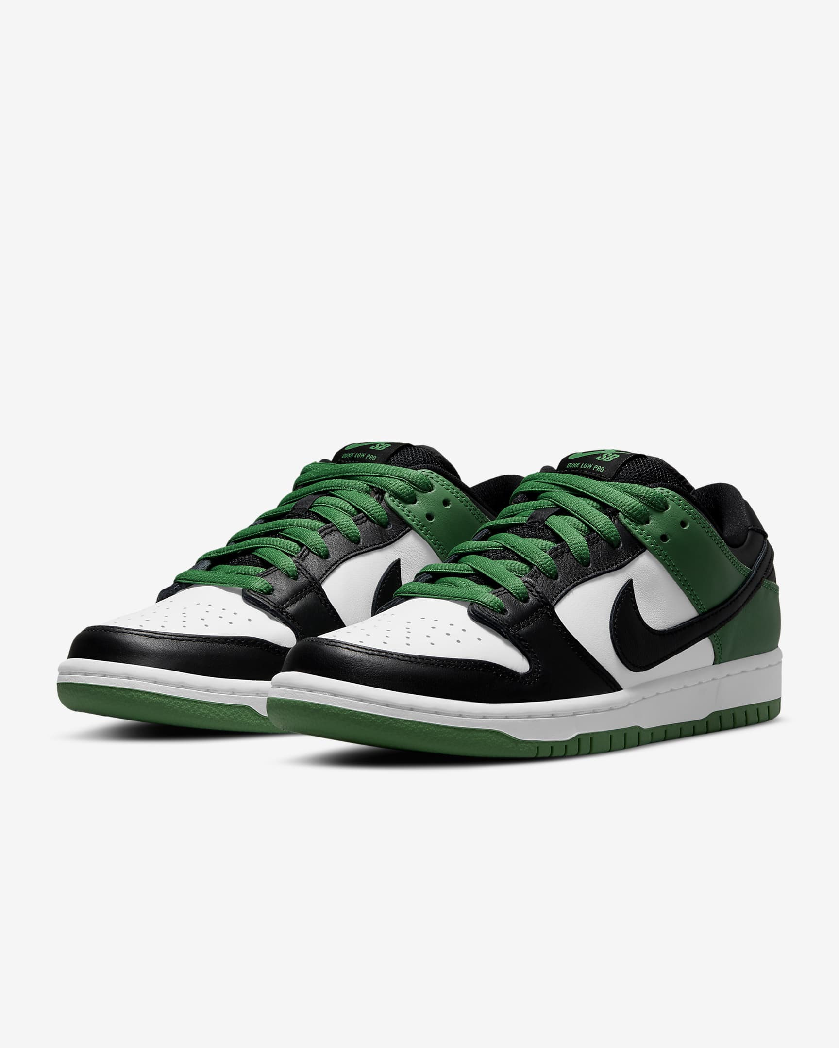 Nike SB Dunk Low Pro Sabatilles de skateboard - Classic Green/Blanc/Classic Green/Negre