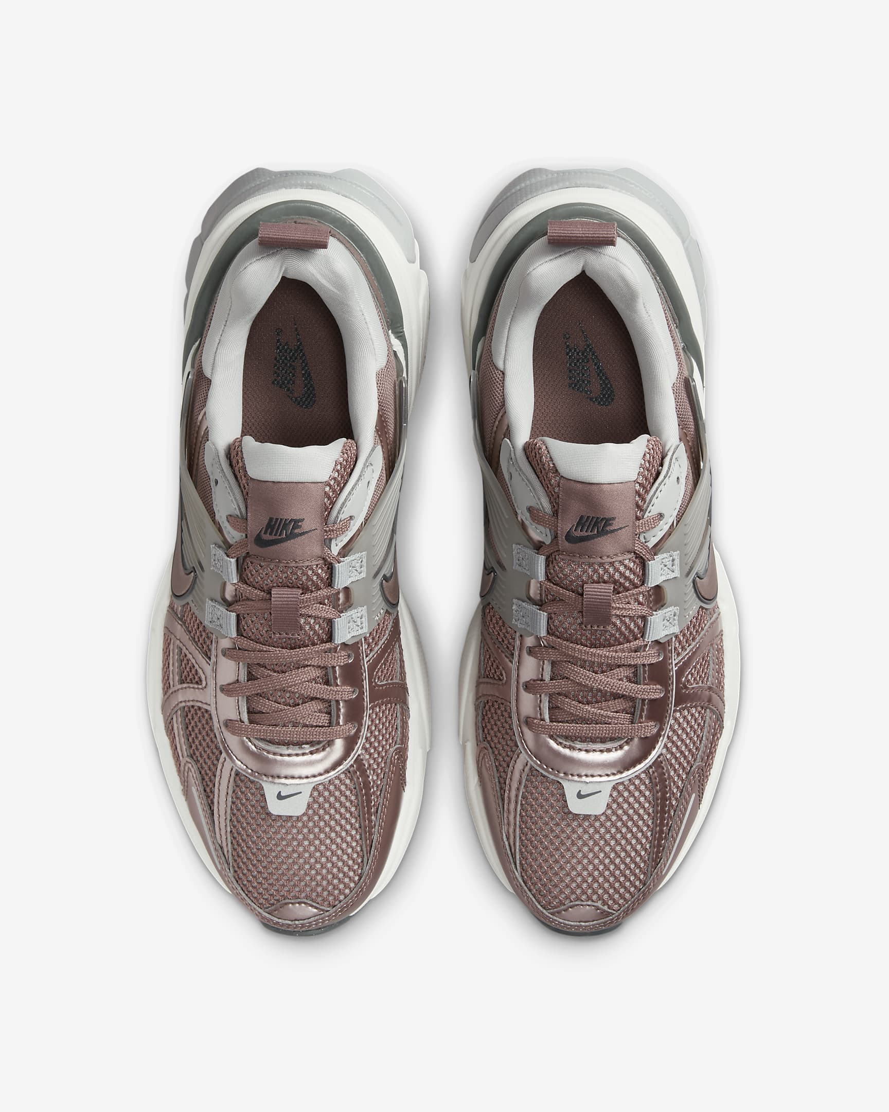 Nike V2K Run Shoes - Smokey Mauve/Cobblestone/Light Smoke Grey/Smokey Mauve