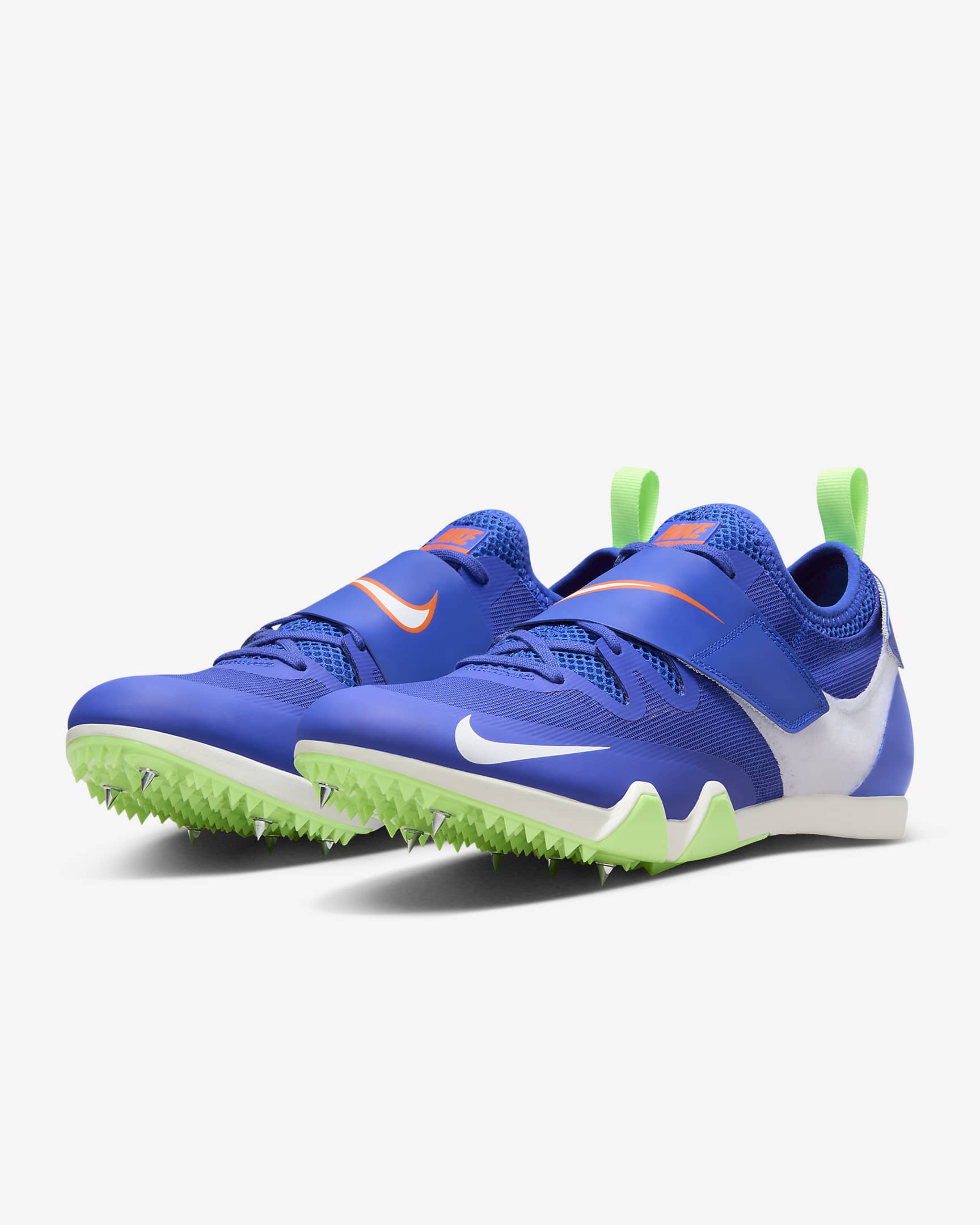 Scarpa chiodata per il salto Nike Pole Vault Elite - Racer Blue/Safety Orange/Lime Blast/Bianco