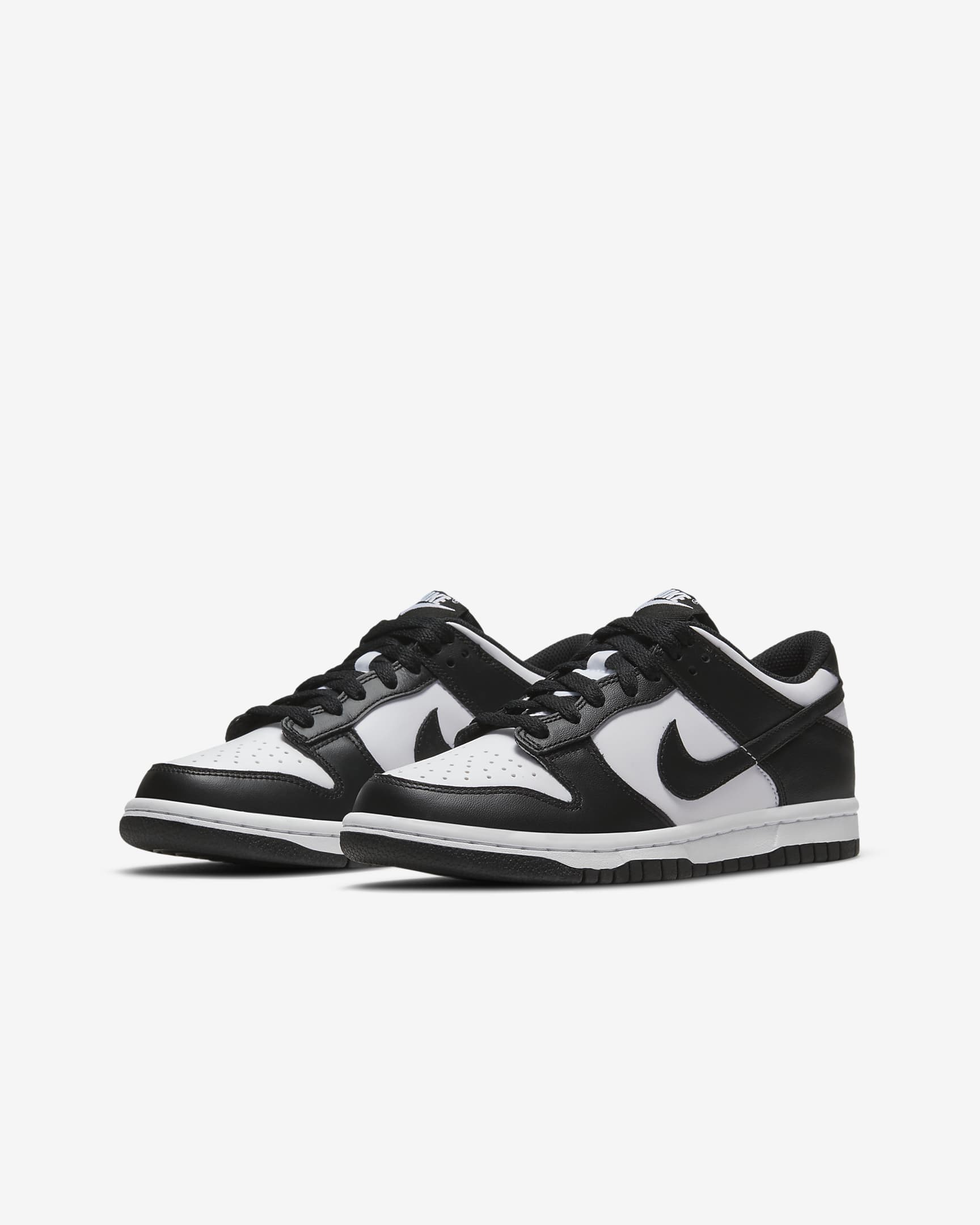 Nike Dunk Low Schuh für ältere Kinder - Weiß/Weiß/Schwarz