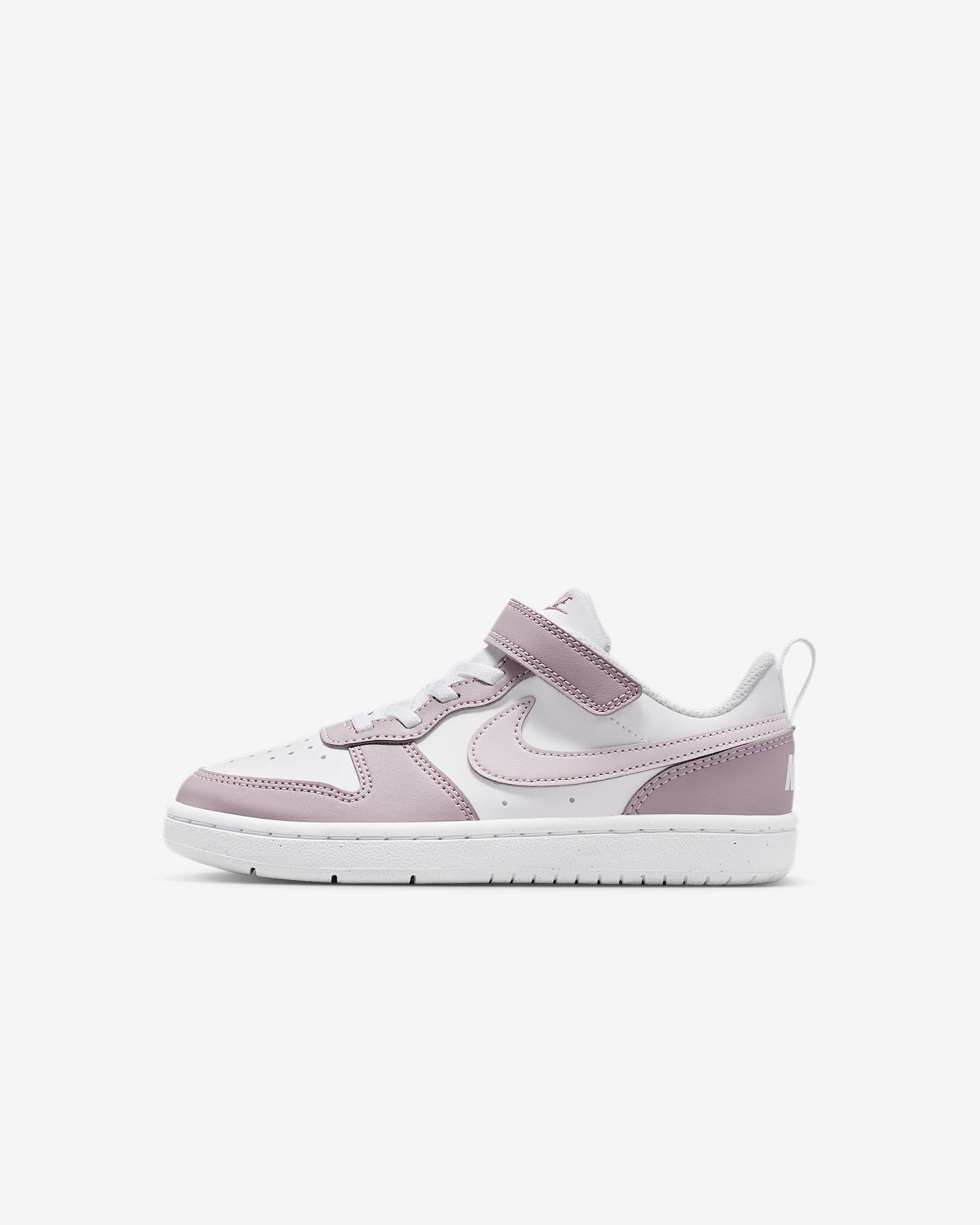 Nike Court Borough Low Recraft Little Kids' Shoes - White/Plum Fog/White/Venice