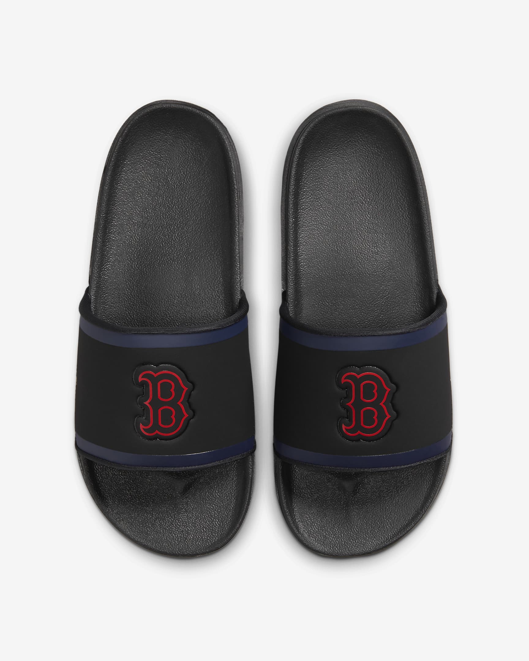 Chancla Nike Offcourt (MLB Boston Red Sox) - Negro/Azul marino universitario/Rojo deportivo