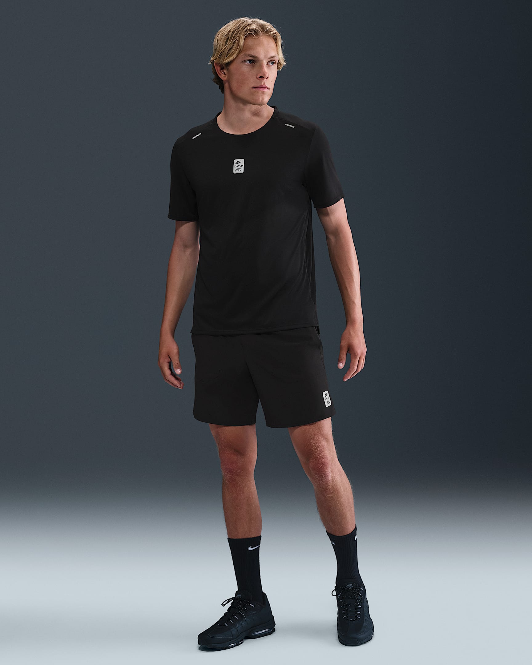Shorts in tessuto Nike Air Max – Uomo - Nero/Nero