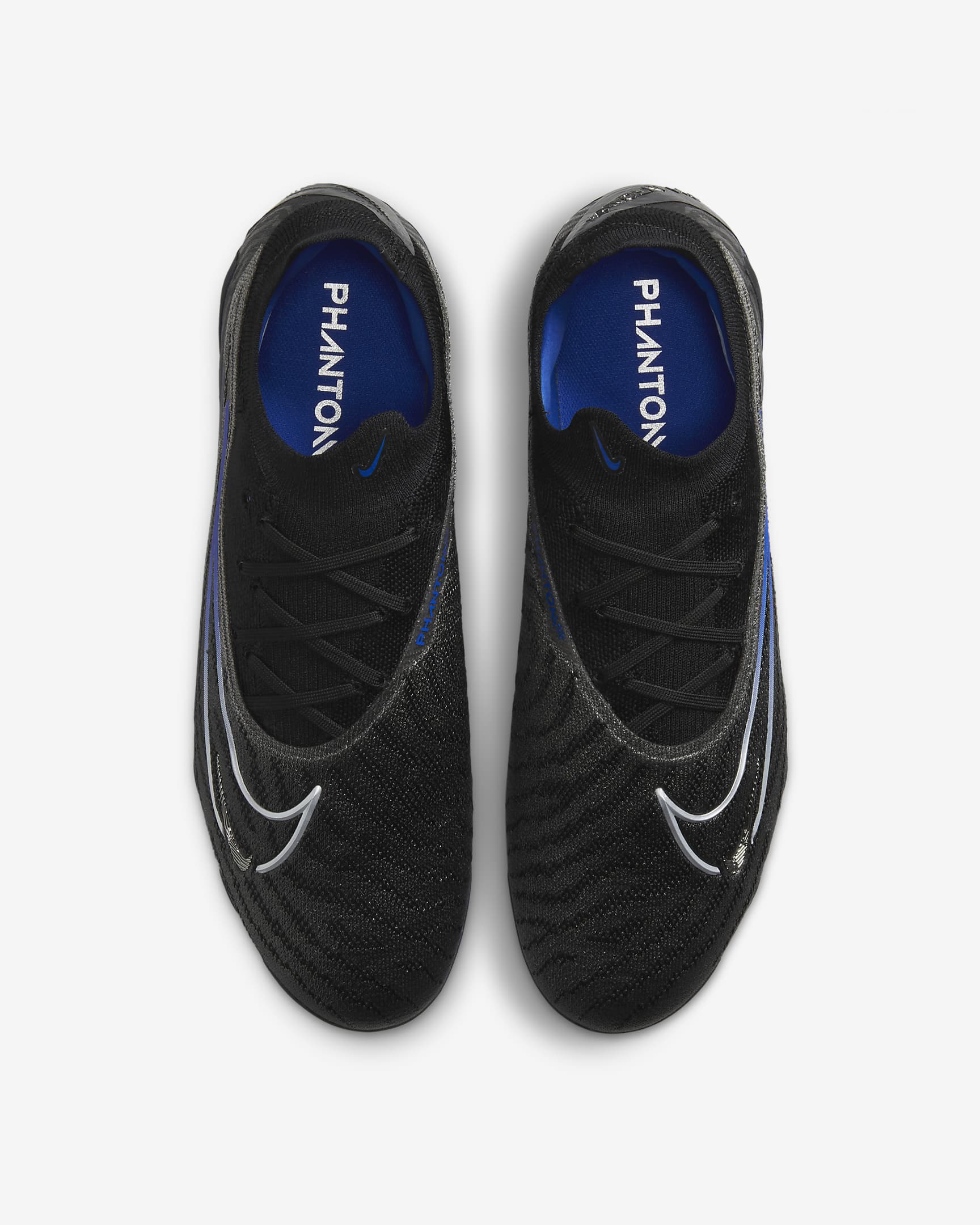 Nike Phantom GX Elite Firm-Ground Low-Top Soccer Cleat - Black/Hyper Royal/Chrome