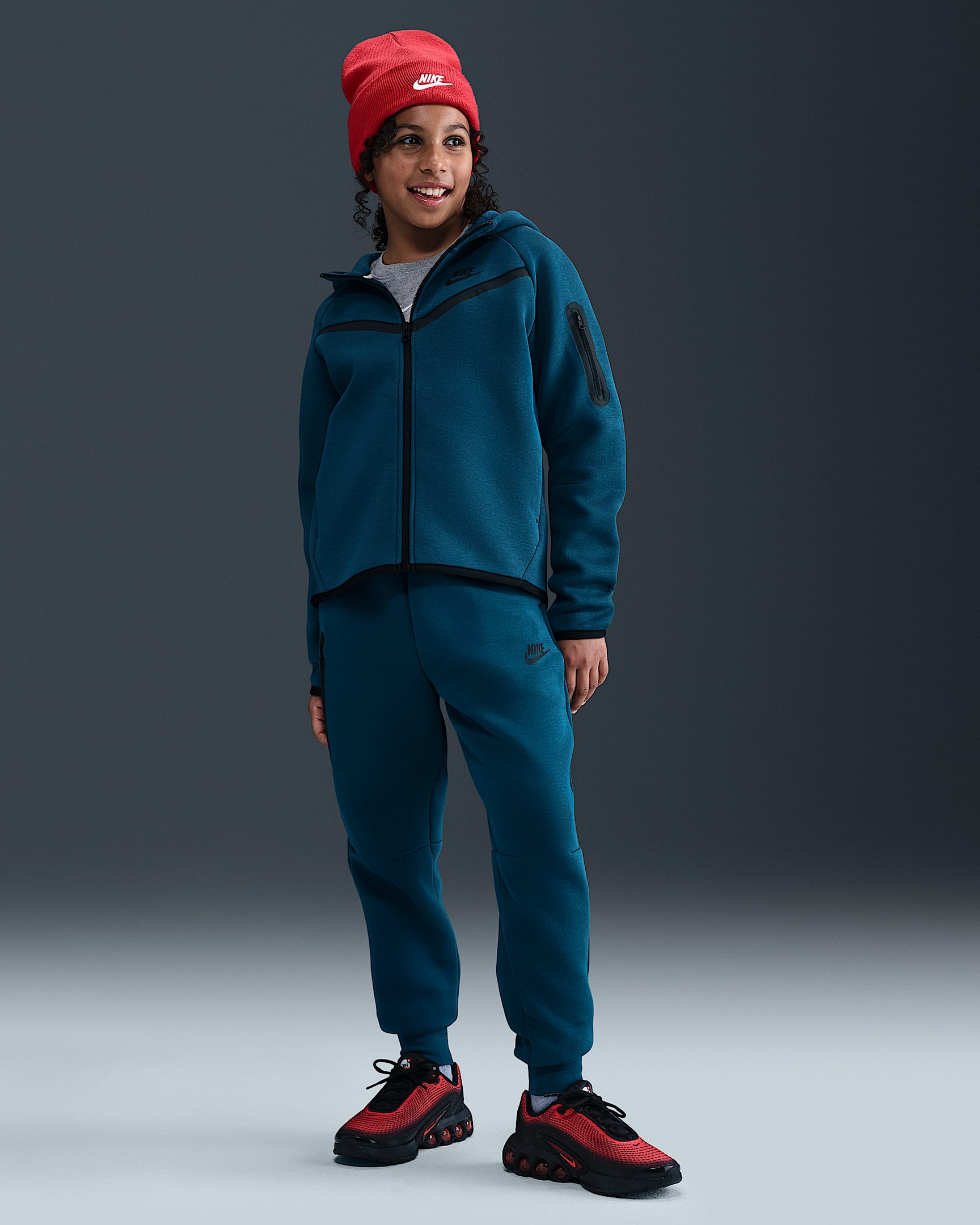 Nike Sportswear Tech Fleece Pantalons jogger - Nena - Blue Force/Negre/Negre