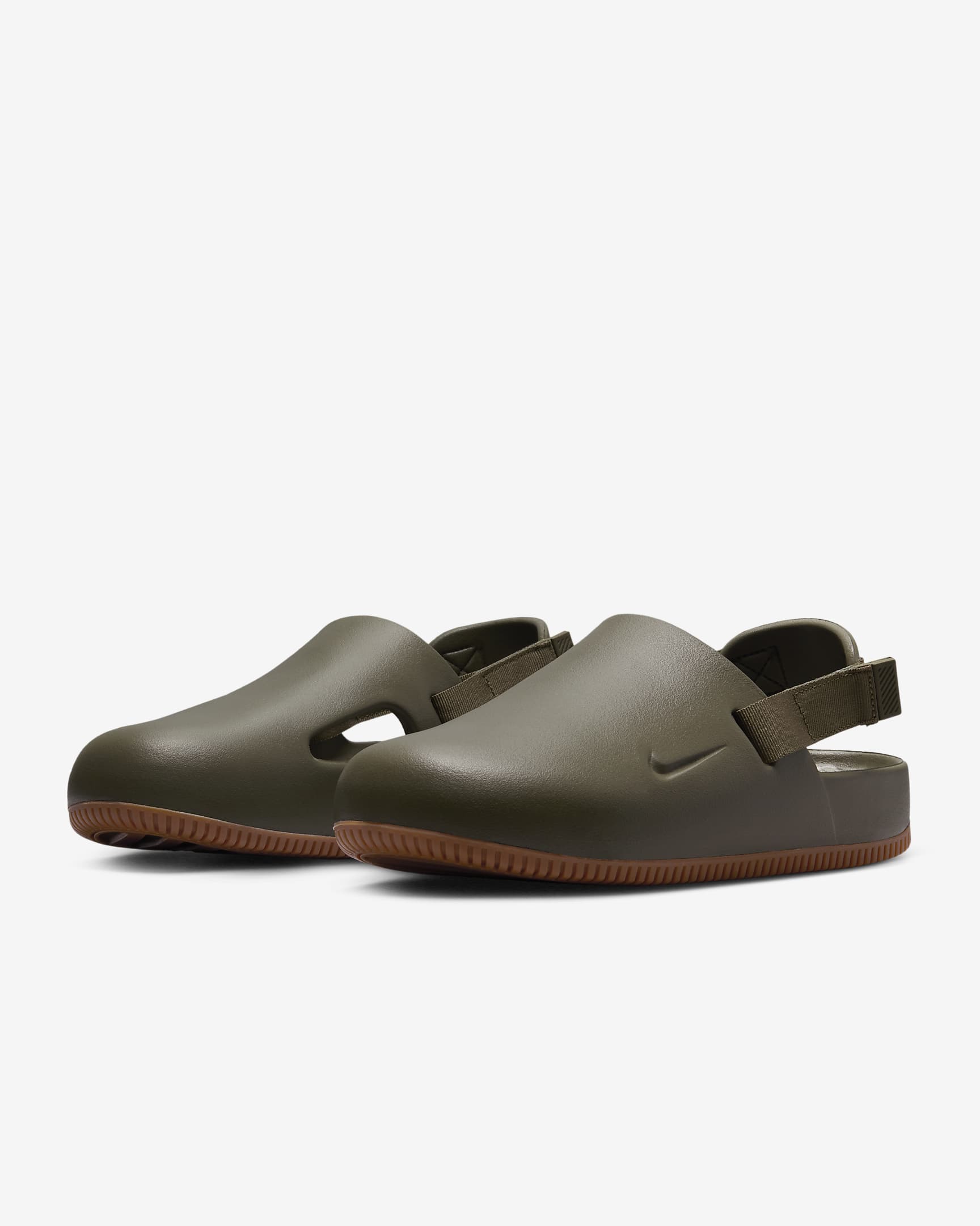 Nike Calm Men's Mules - Medium Olive/Gum Medium Brown/Medium Olive