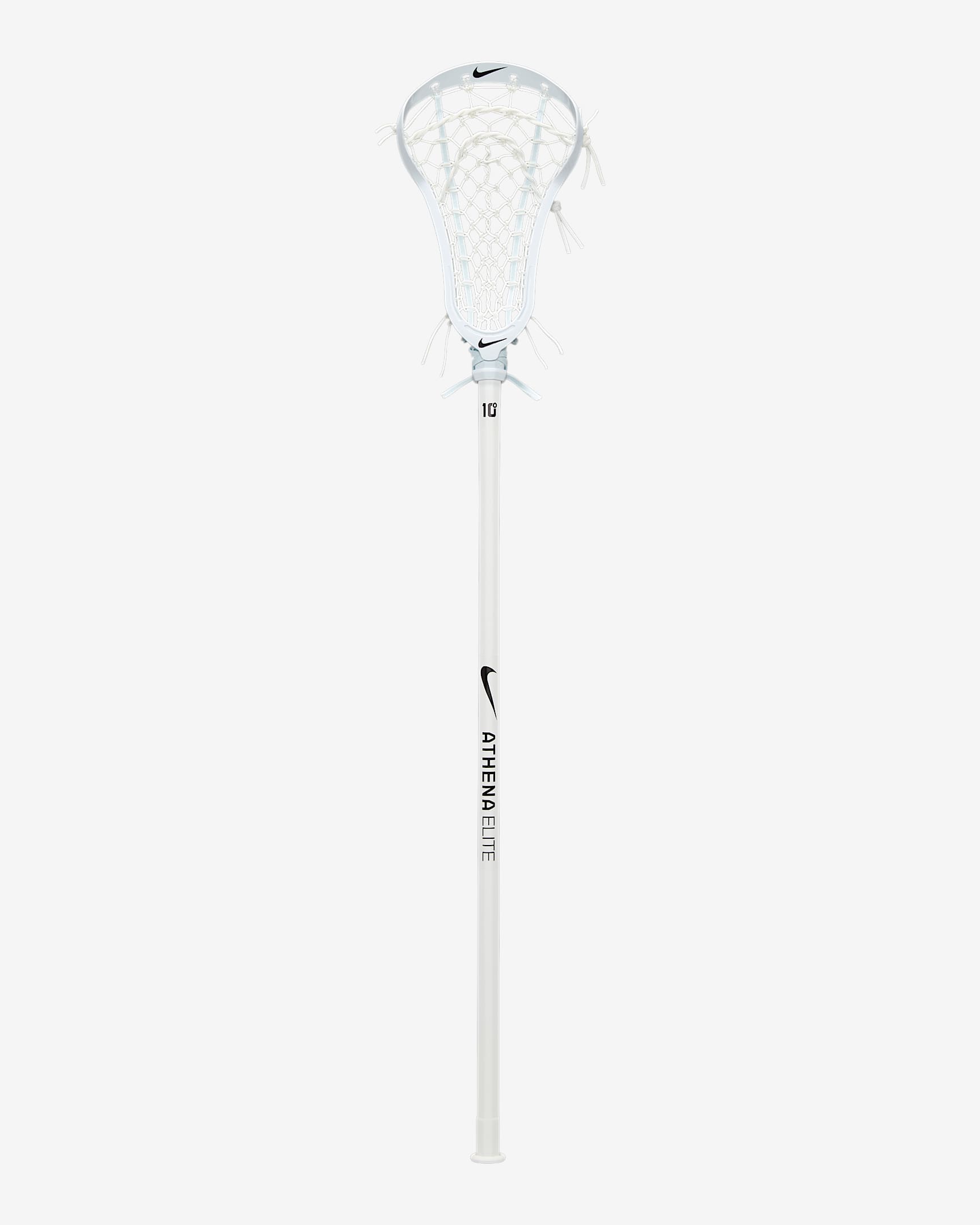 Palo completo de lacrosse para mujer Nike Athena Elite - Blanco/Blanco