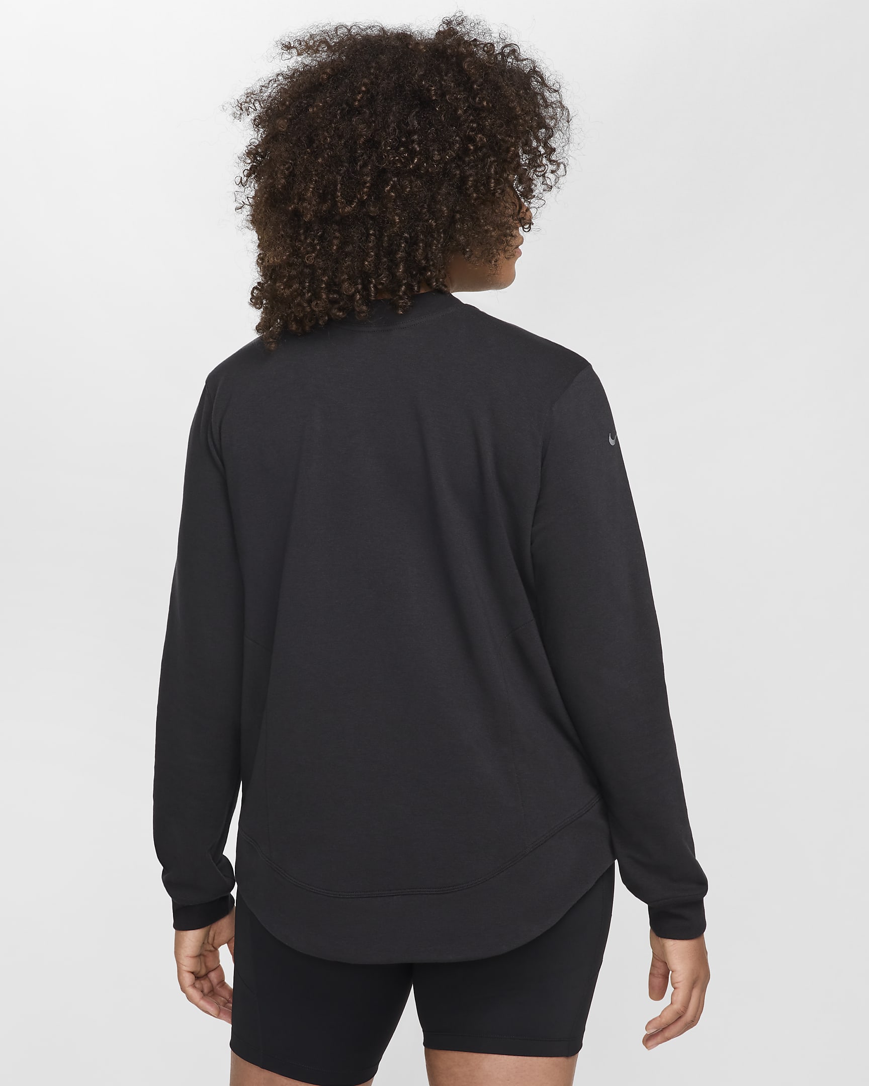 Nike (M) One Women's Reversible French Terry Sweatshirt Top (Maternity) - Black