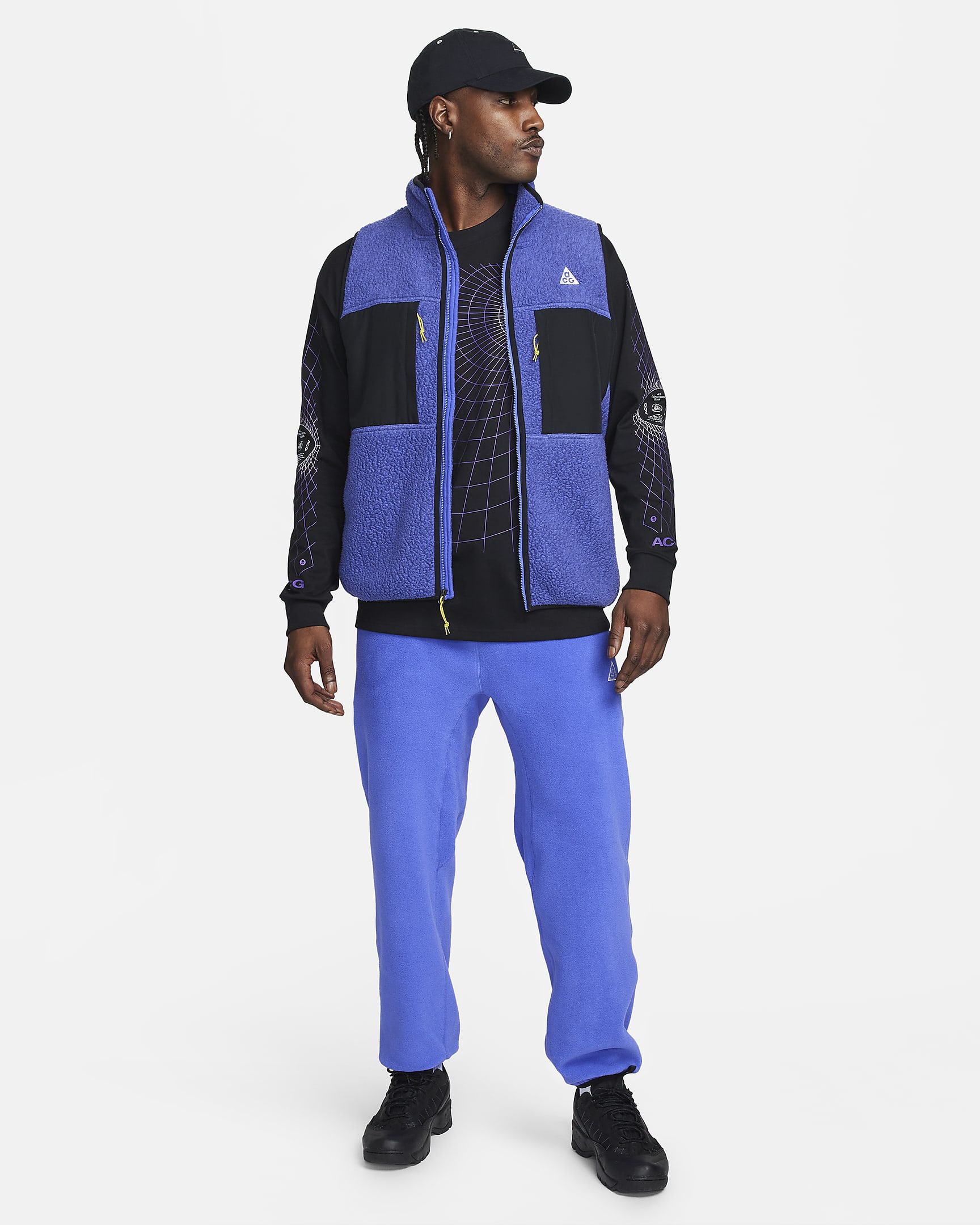 Pantalon Nike ACG Polartec® « Wolf Tree » pour Homme - Persian Violet/Aquarius Blue/Summit White