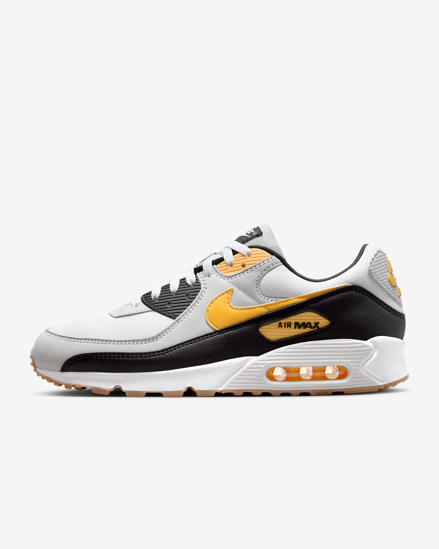 Ανδρικά παπούτσια Nike Air Max 90 - Λευκό/Photon Dust/Μαύρο/Laser Orange