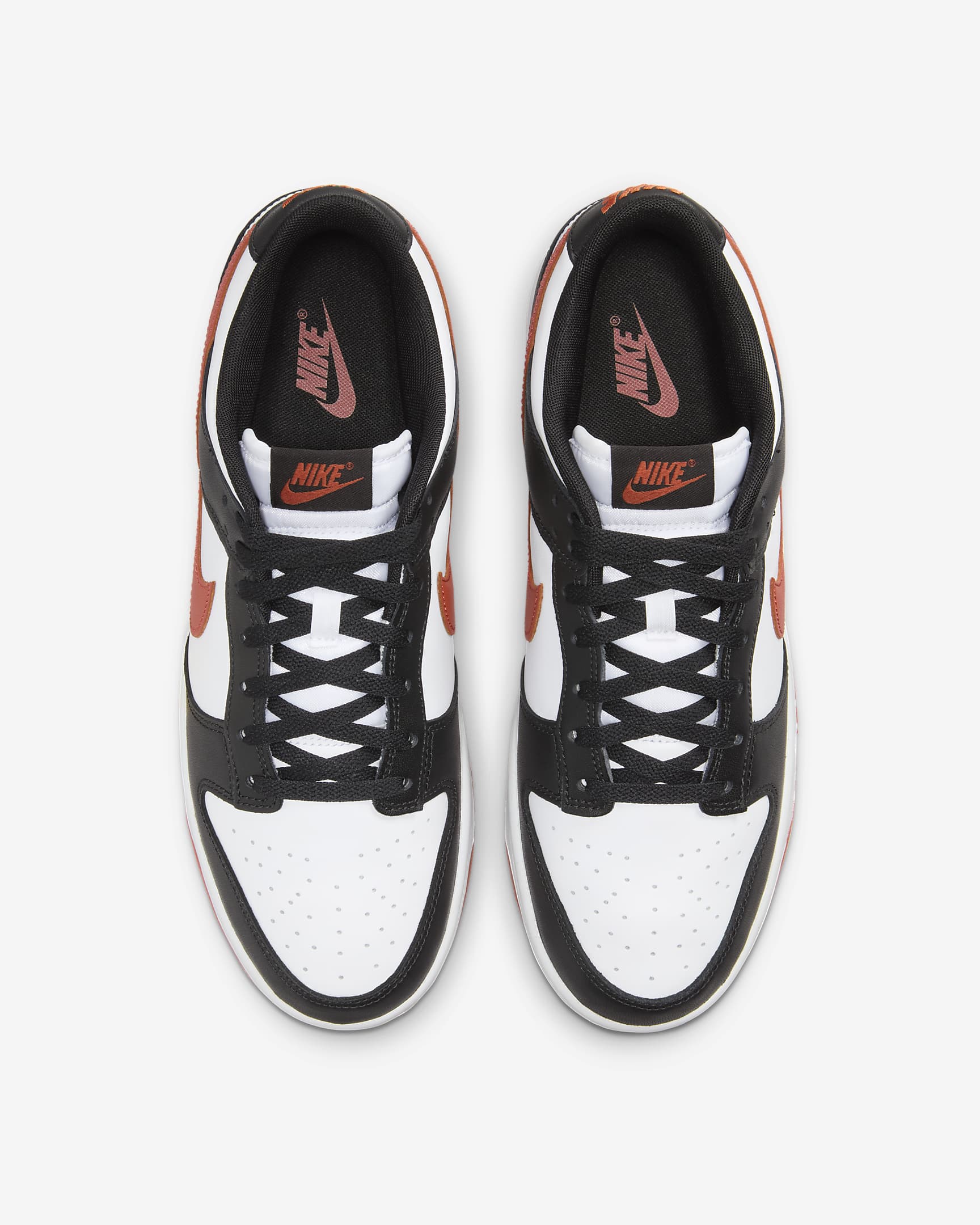 Nike Dunk Low Retro Men's Shoes - White/Black/Dragon Red