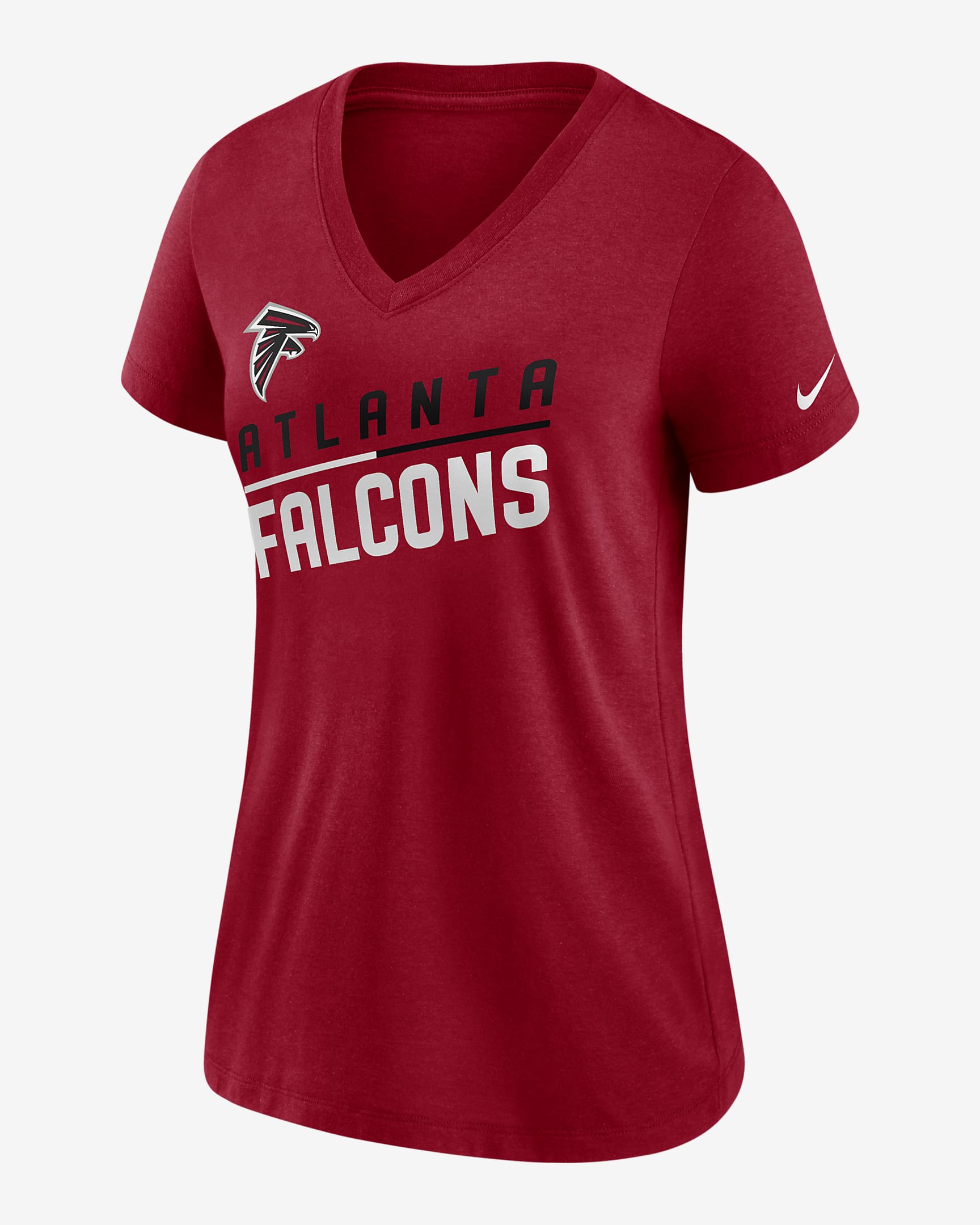 Nike Slant Team (NFL Atlanta Falcons) Women's Mid V-Neck T-Shirt. Nike.com