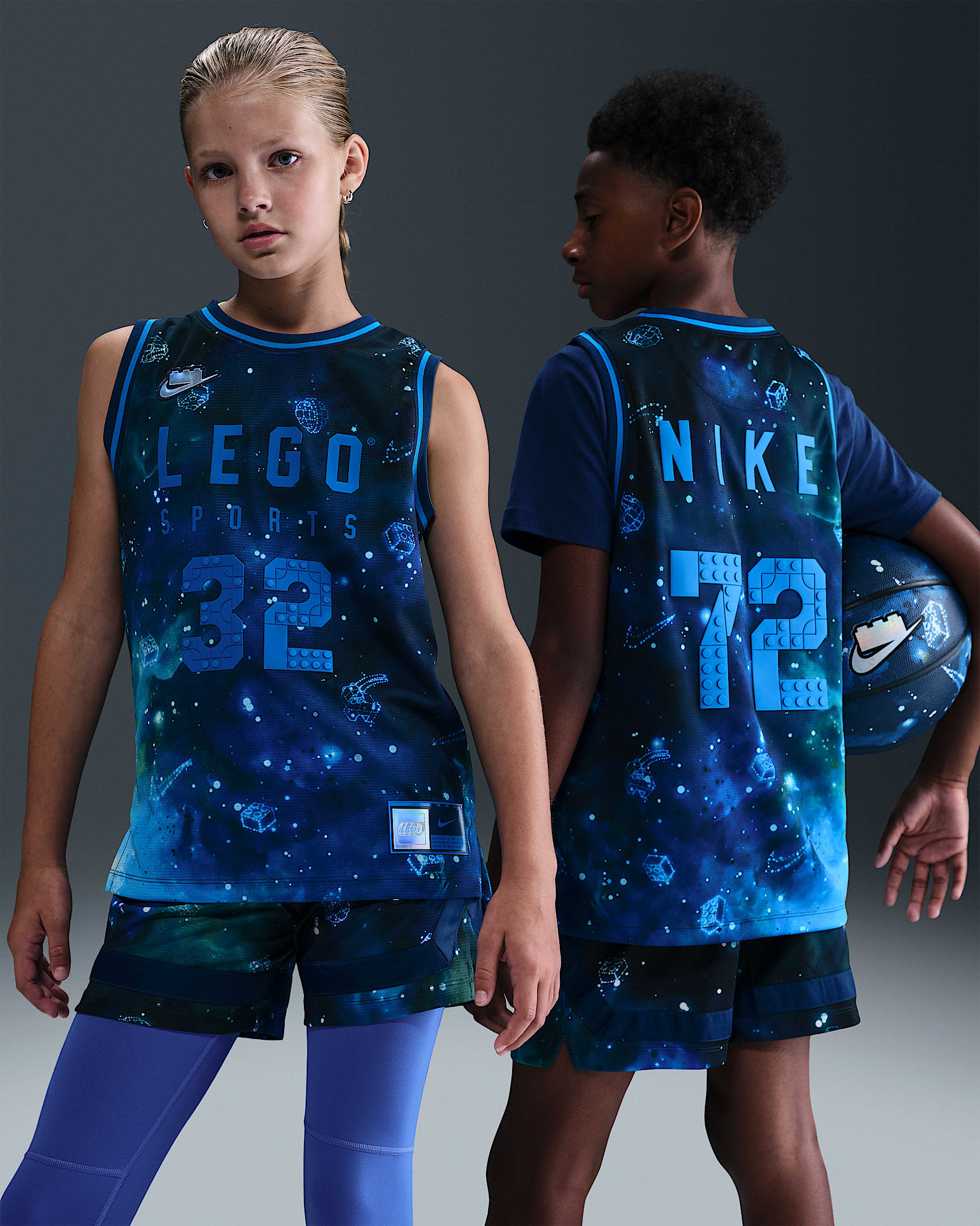 Nike x LEGO® Collection Older Kids' Dri-FIT Jersey - Brave Blue/Cobalt Blaze/Cobalt Blaze