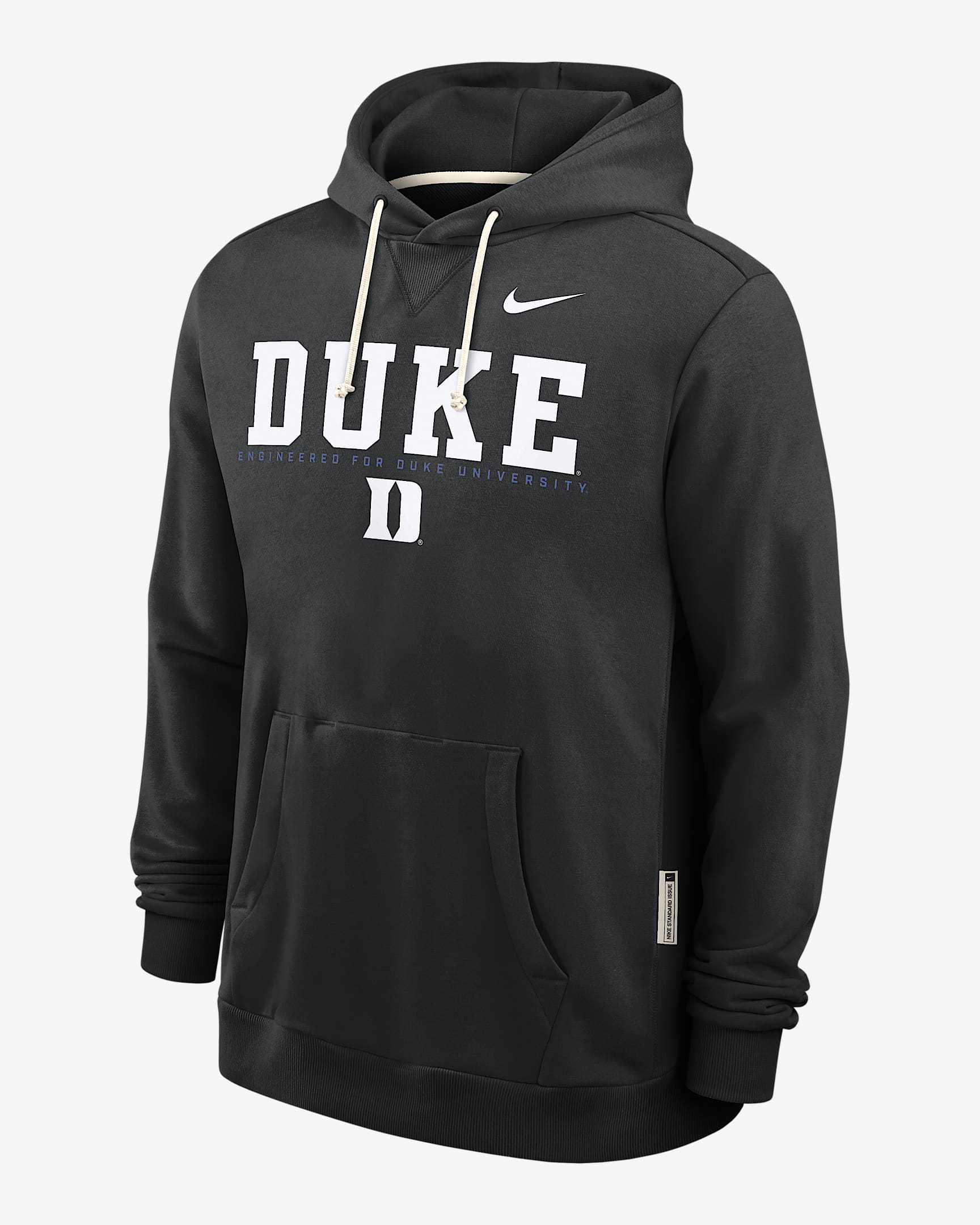 Duke Sideline Men's Nike Dri-FIT College Pullover Hoodie - Black