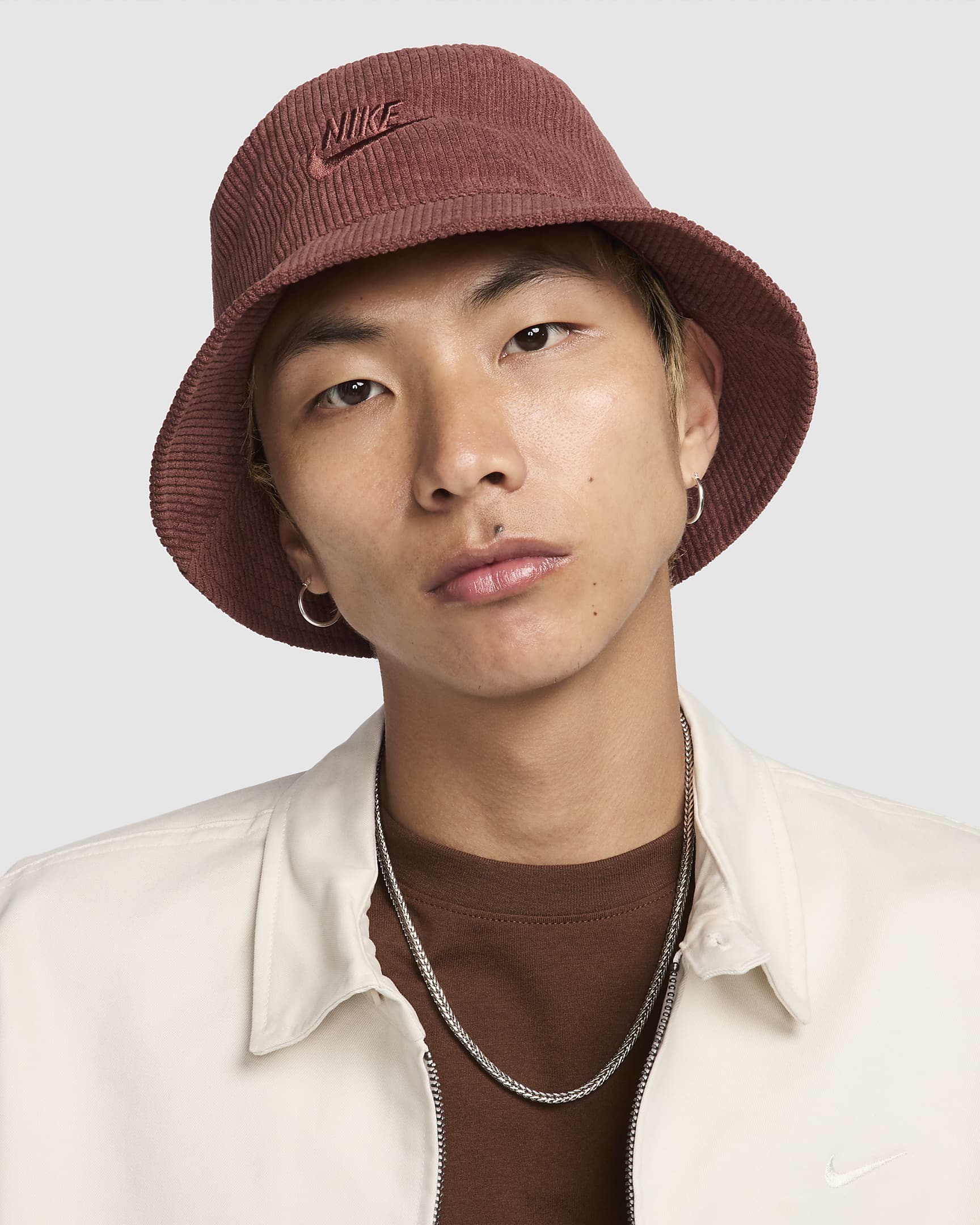 Nike Apex Corduroy Bucket Hat - Dark Pony/Dark Pony