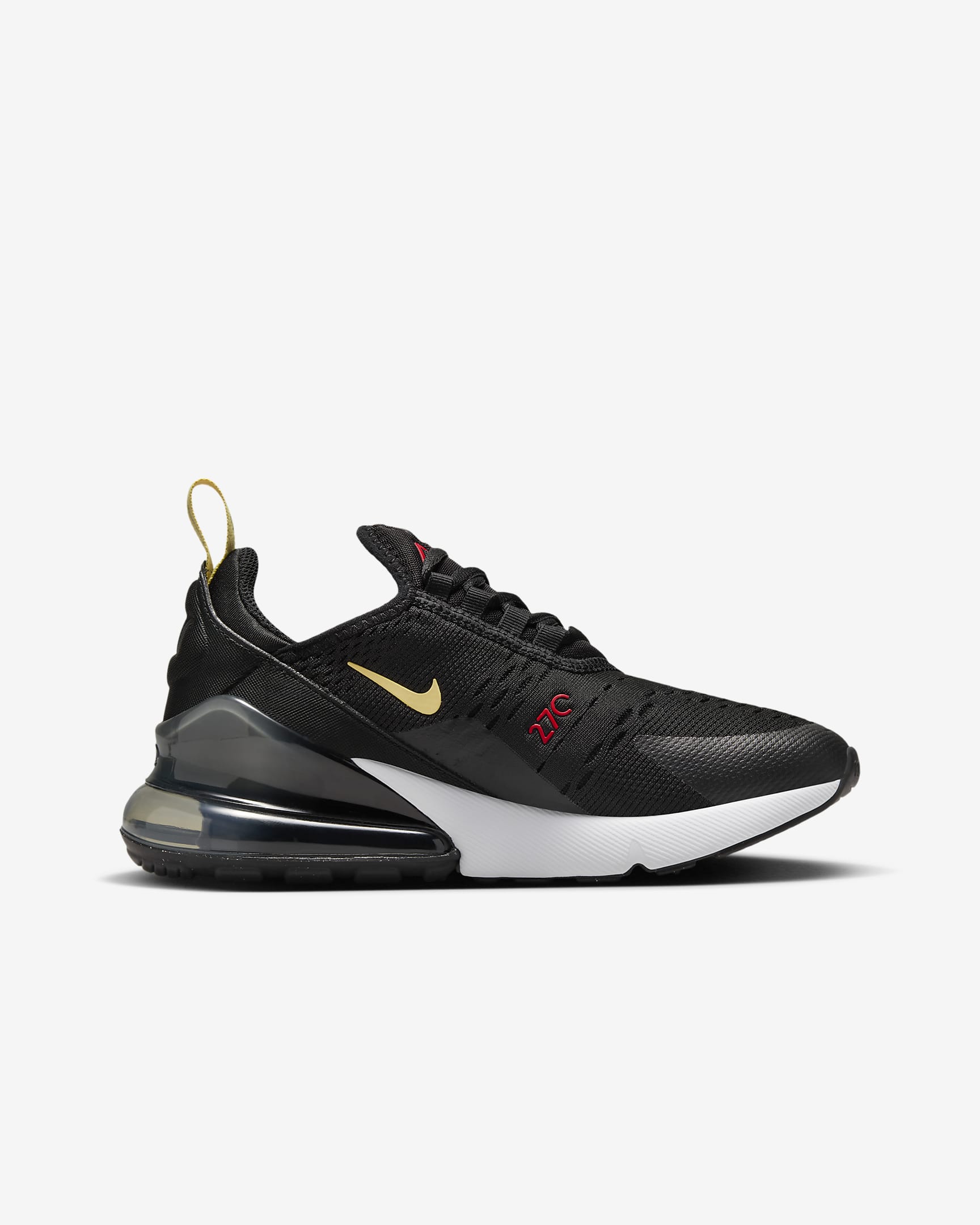 Scarpa Nike Air Max 270 – Ragazzo/a - Nero/Gym Red/Bianco/Saturn Gold