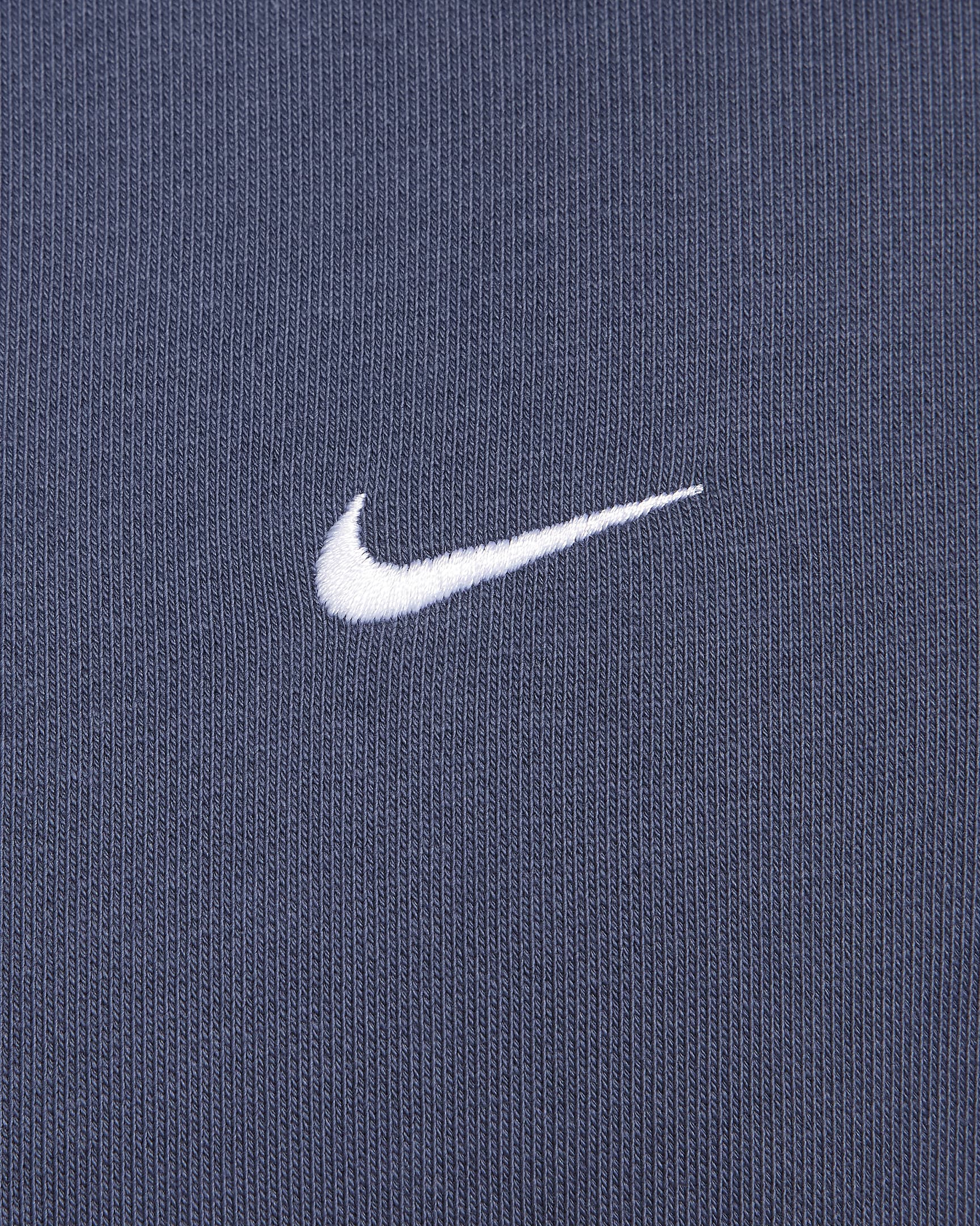 Nike Solo Swoosh Men's Fleece Pullover Hoodie - Thunder Blue/White