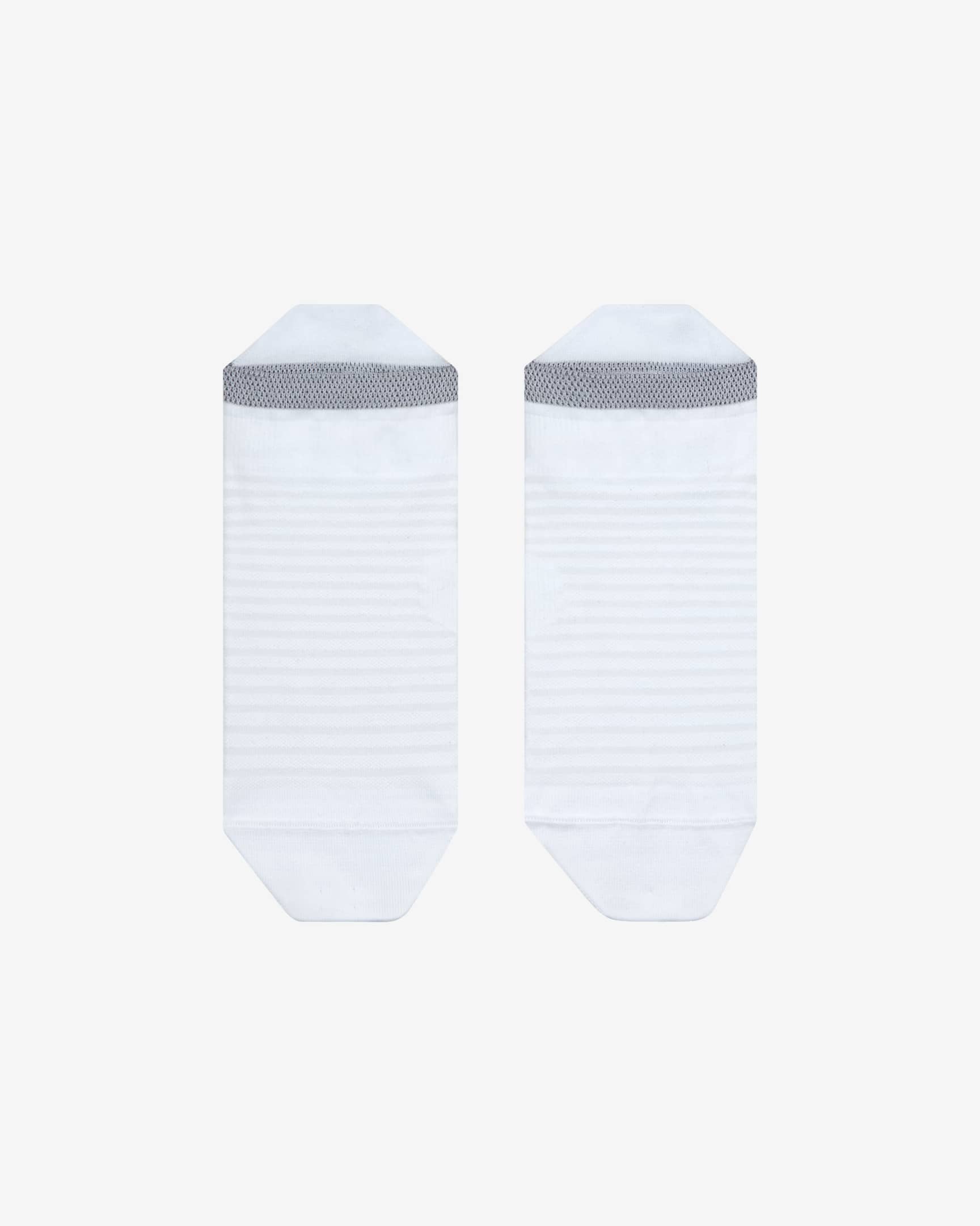 Nike Spark Lightweight No-Show Running Socks - White/Reflect Silver