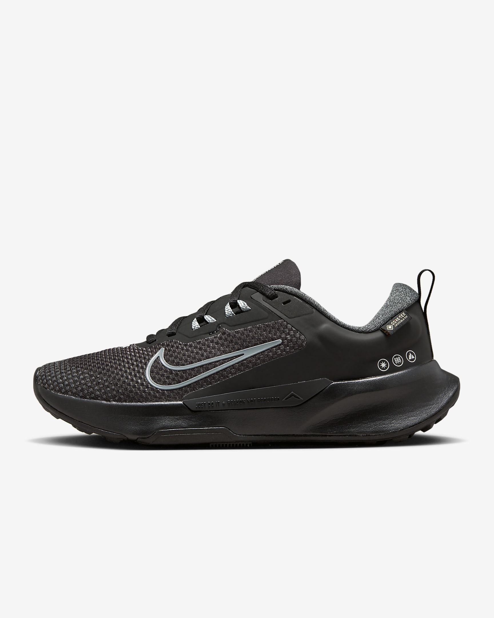 Vandtætte Nike Juniper Trail 2 GORE-TEX-trailløbesko til kvinder - sort/Anthracite/Cool Grey