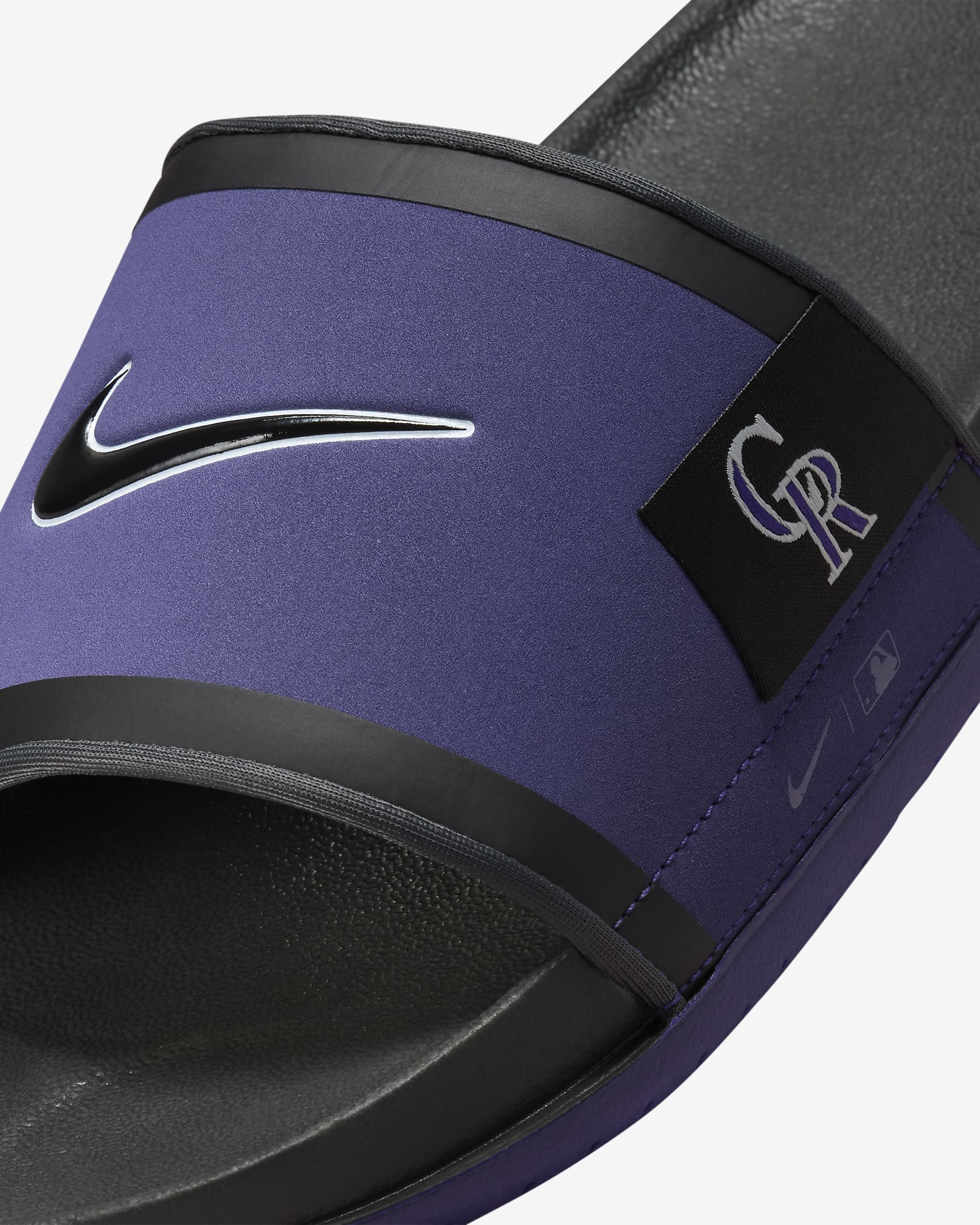 Nike Offcourt (Colorado Rockies) Offcourt Slides - Court Purple/Dark Smoke Grey/Black