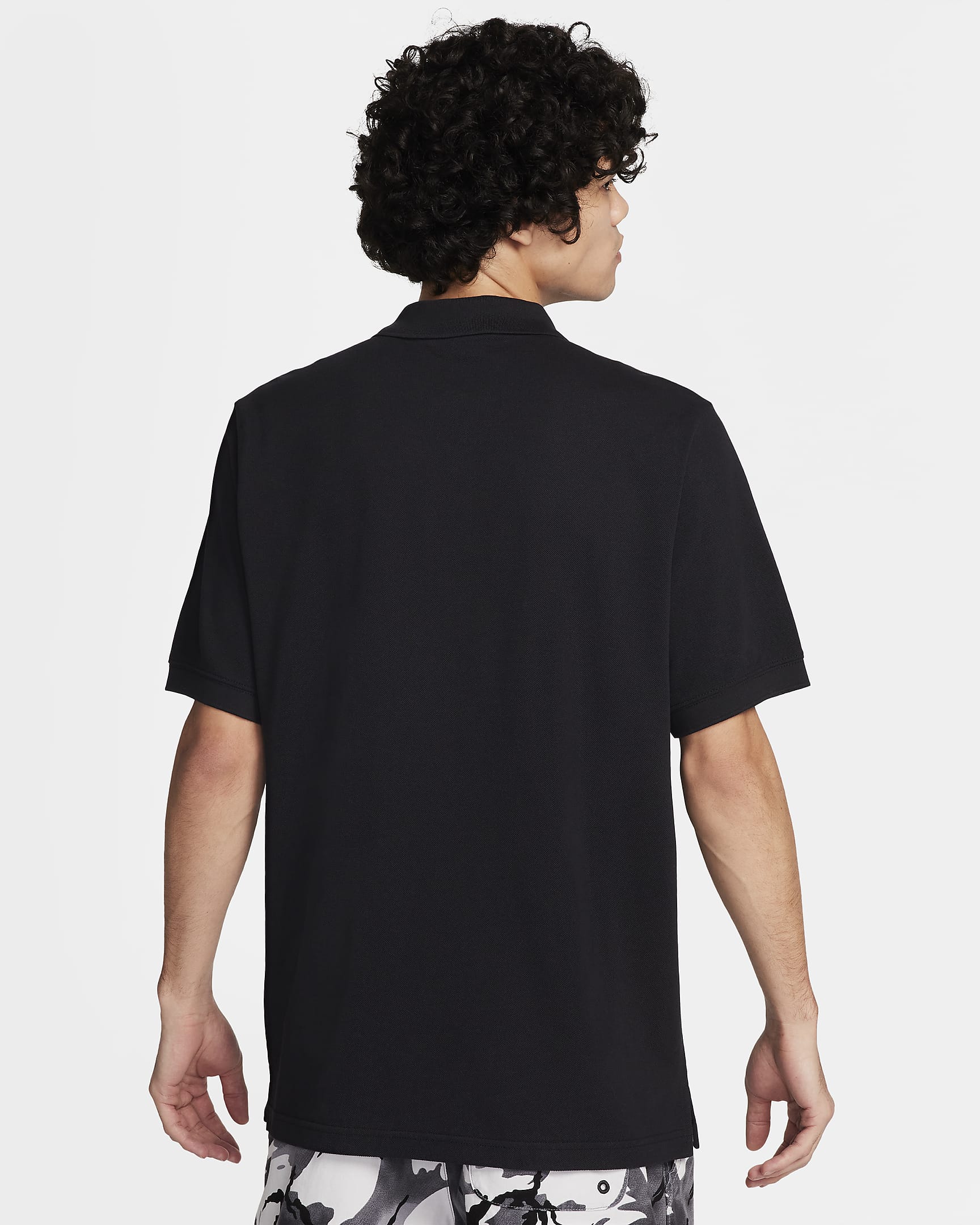 Nike Club Men's Short-Sleeve Polo - Black/White