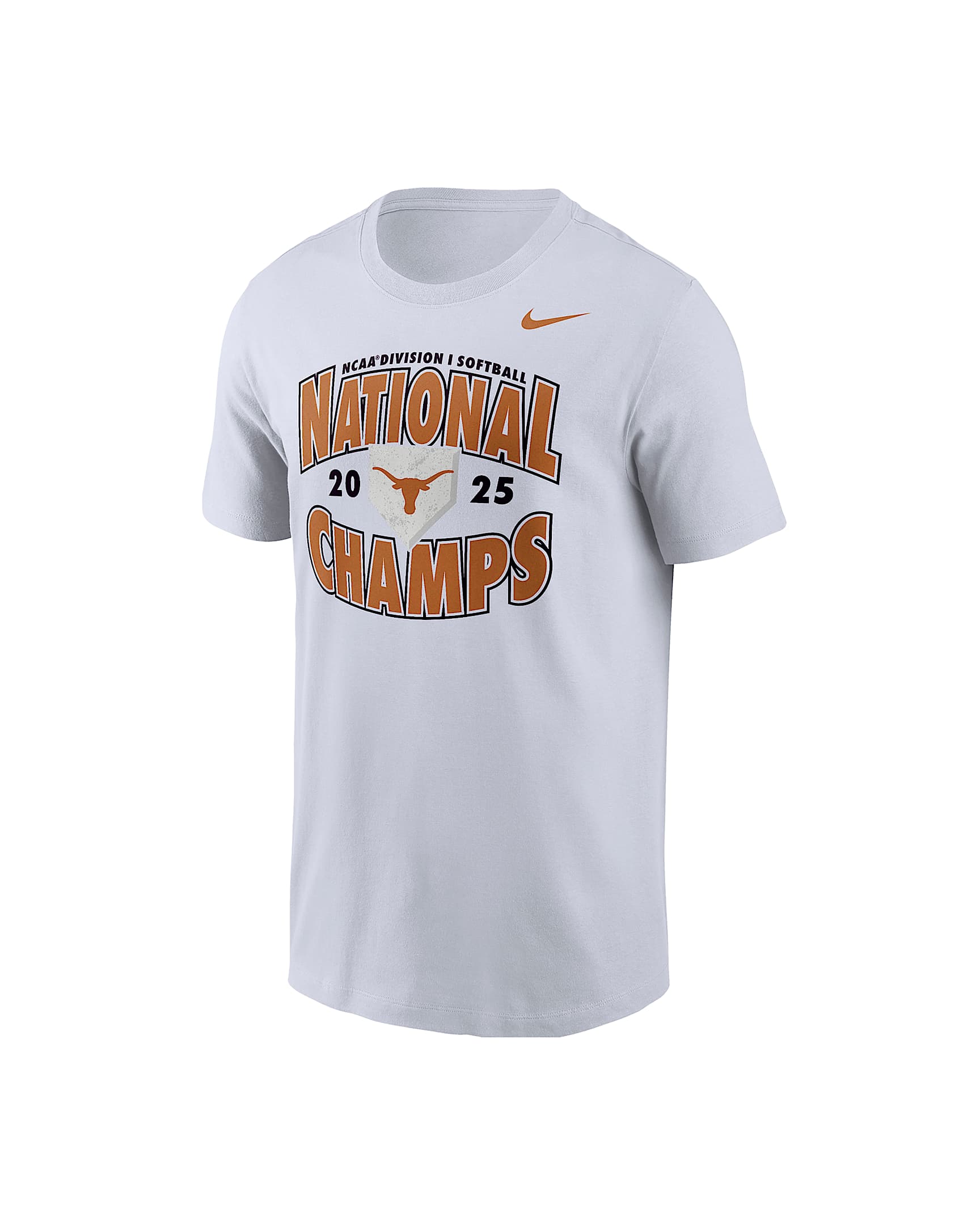 Playera universitaria Nike National Champs para hombre Texas - Blanco