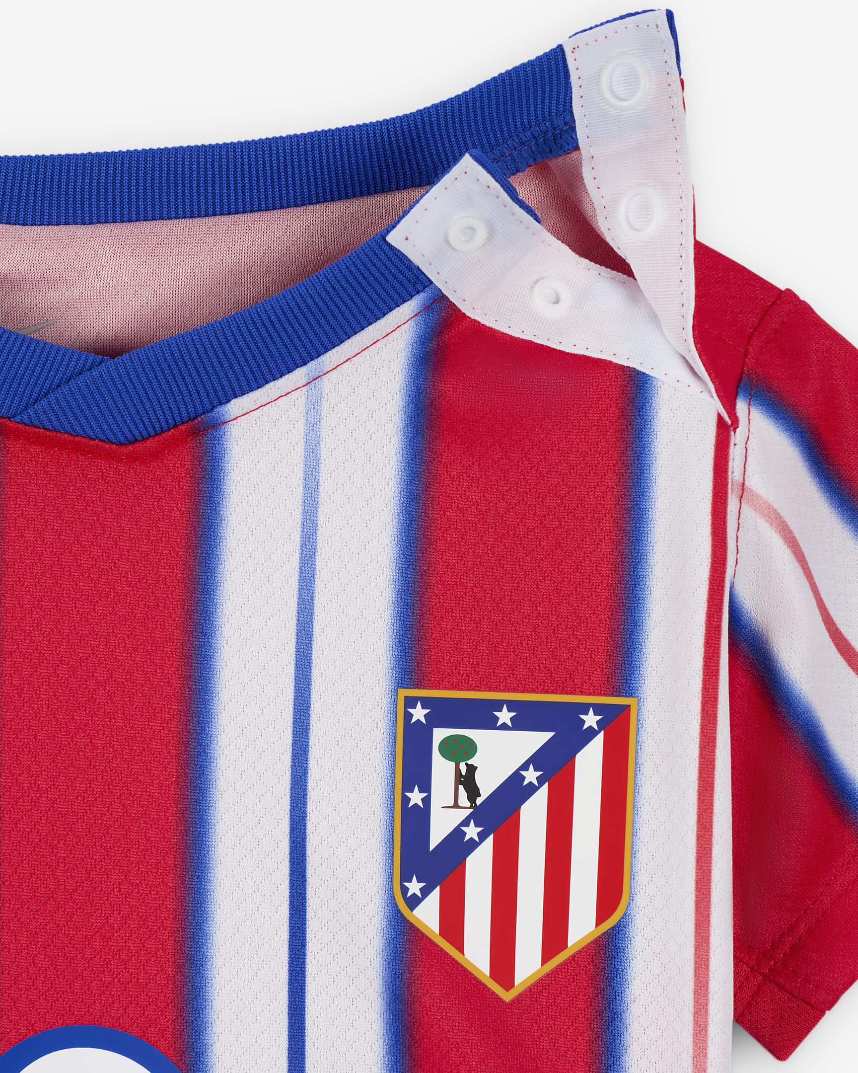 Atlético Madrid 2024 Stadium Away Baby/Toddler Nike Football Replica 3-Piece Kit - Hyper Royal/Light Crimson/White