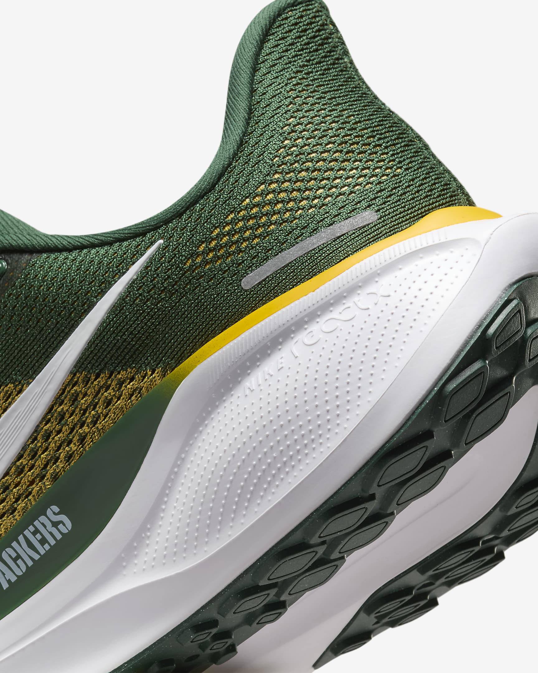 Tenis de correr en pavimento para hombre Nike Pegasus 41 NFL Green Bay Packers - Abeto/Blanco/Oro universitario/Blanco