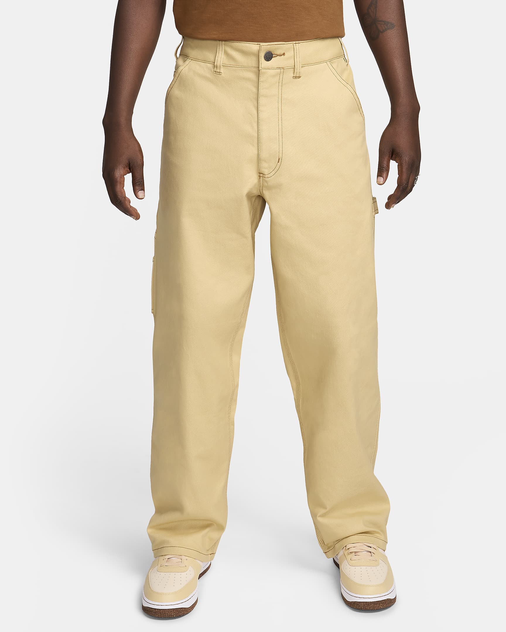 Nike Life Men's Carpenter Trousers - Sesame/Sesame